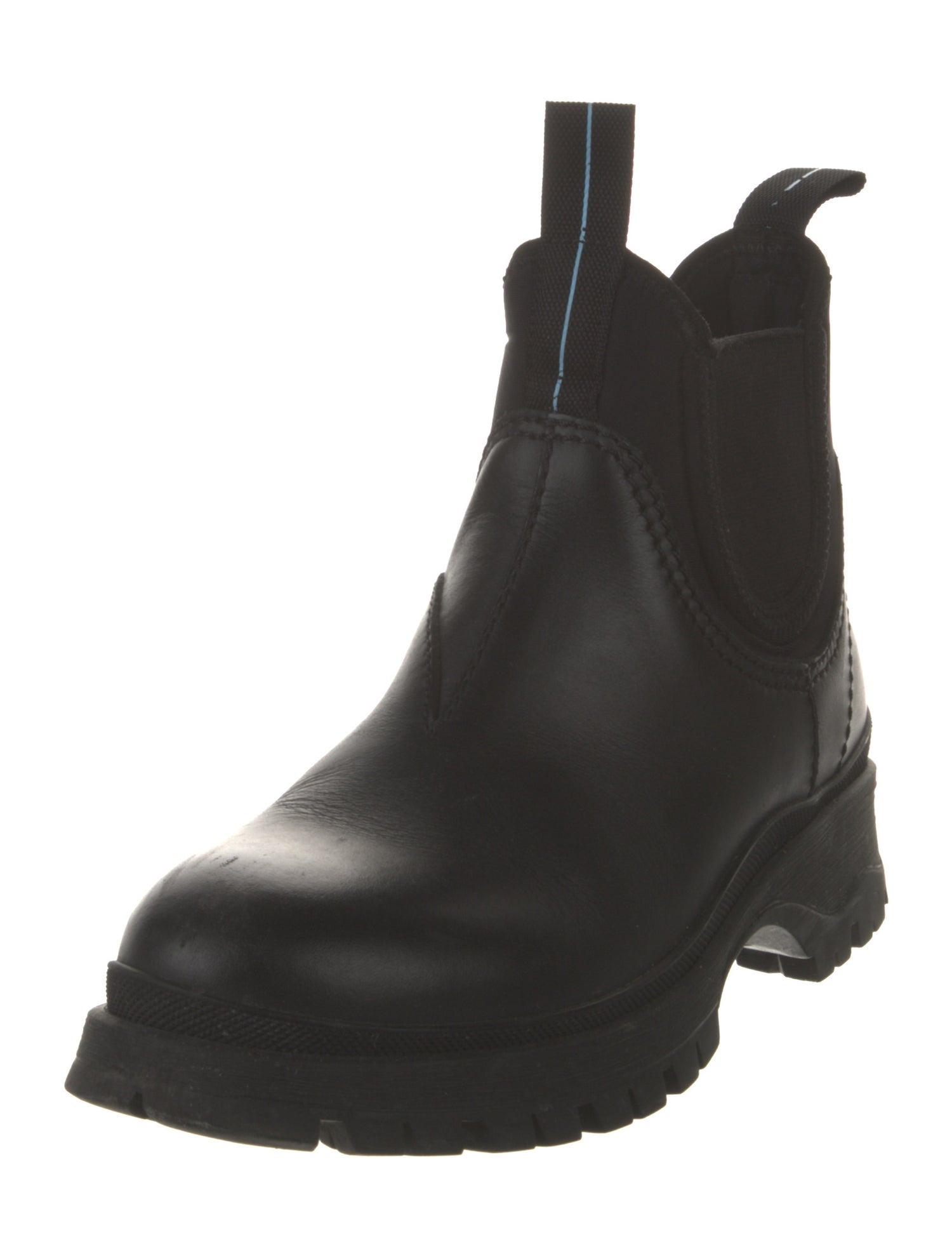 Prada Leather Chelsea Boots