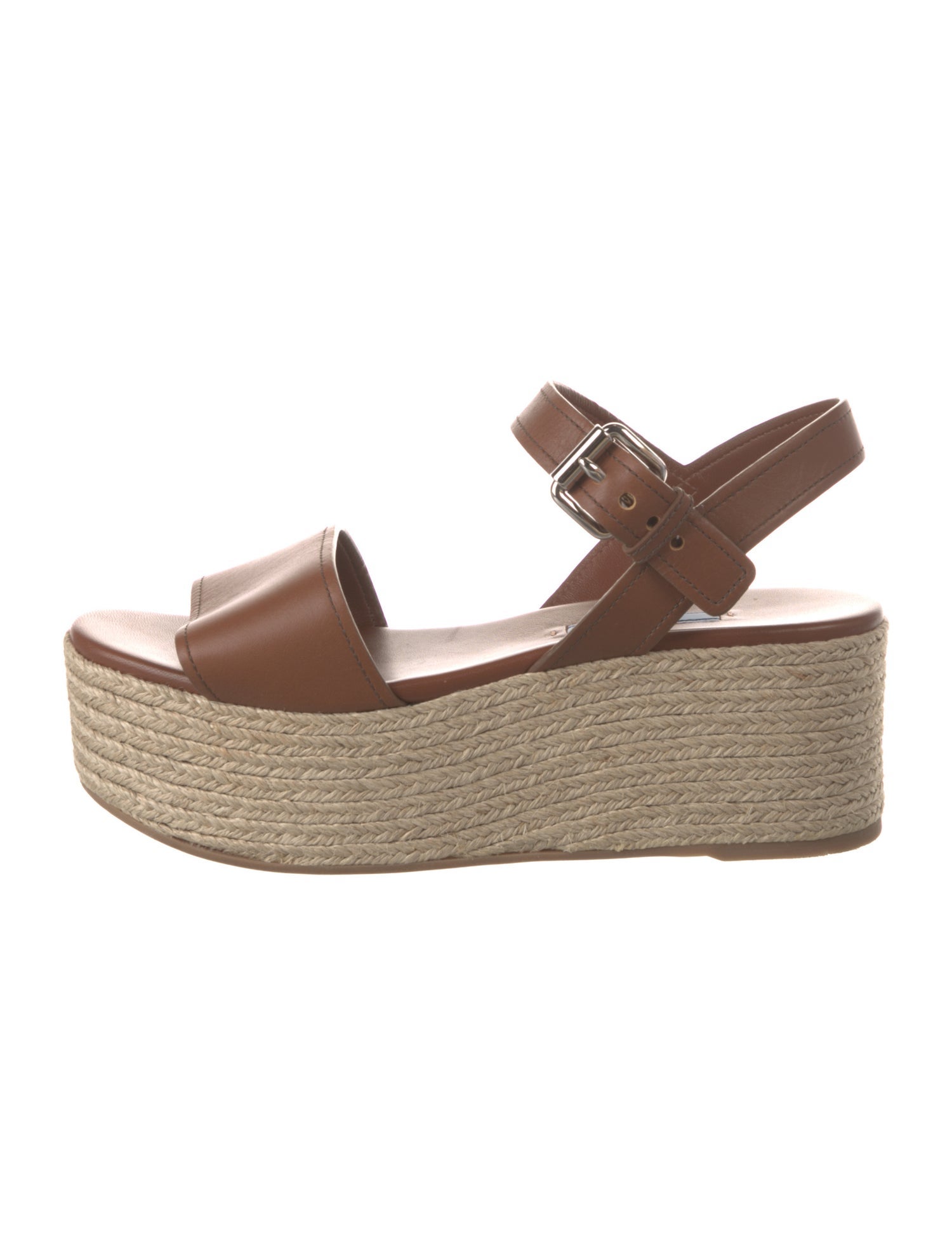 Prada Leather Espadrilles