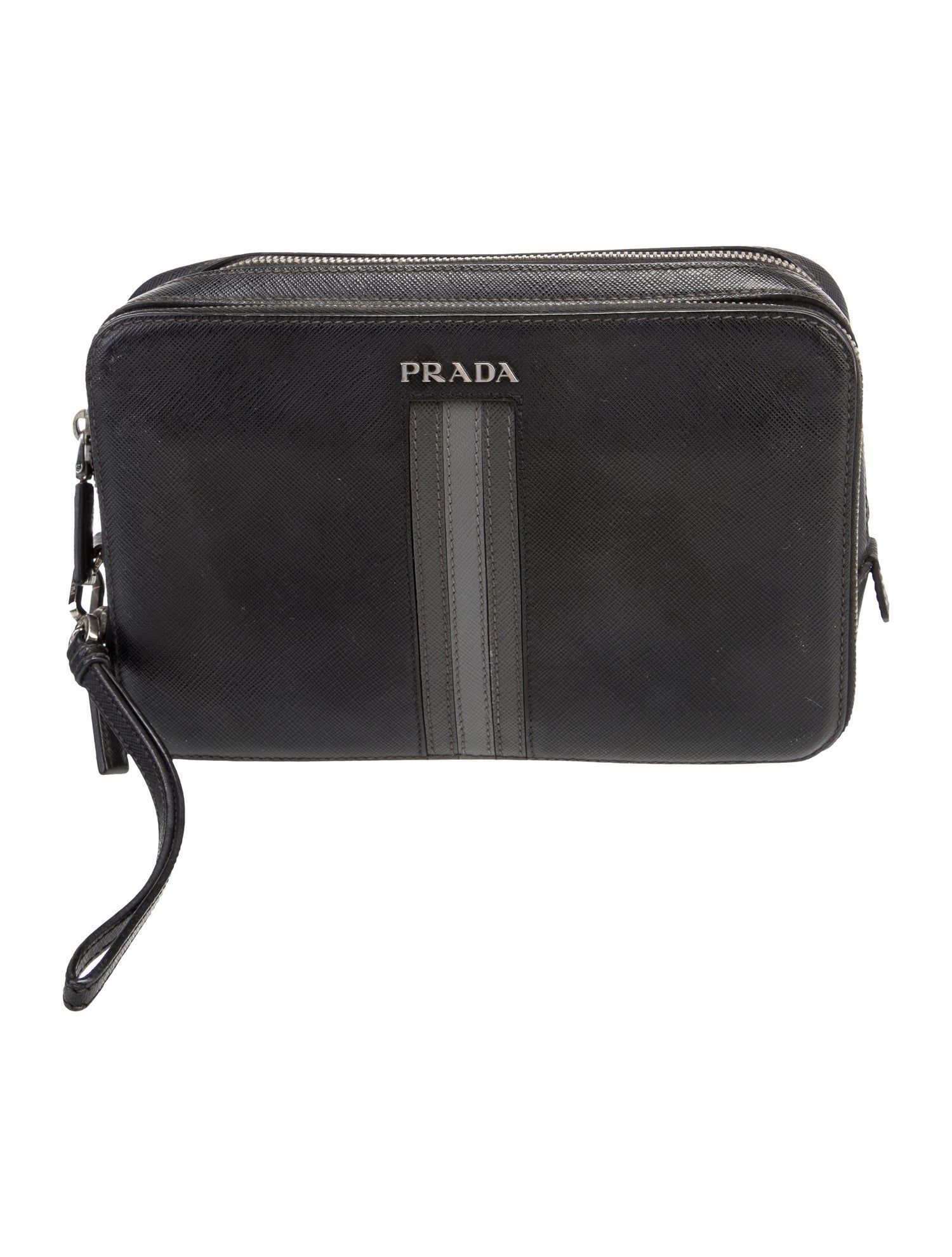 Prada Saffiano Cuir Leather Pouch
