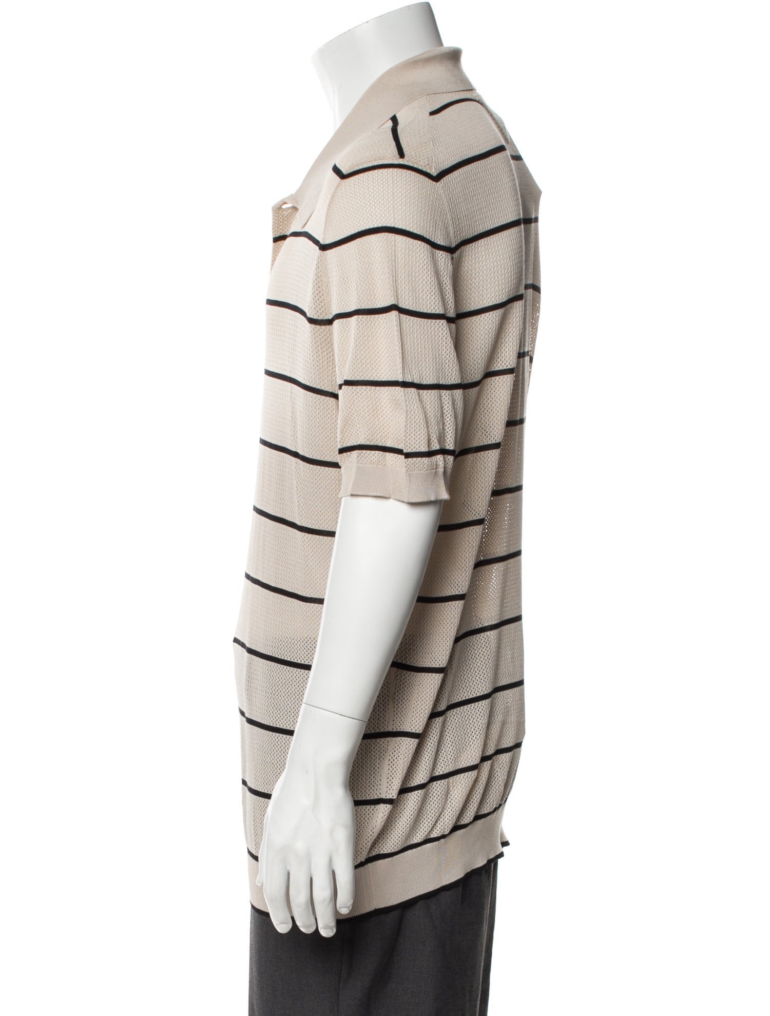 Prada 2024 Striped Polo Shirt w/ Tags