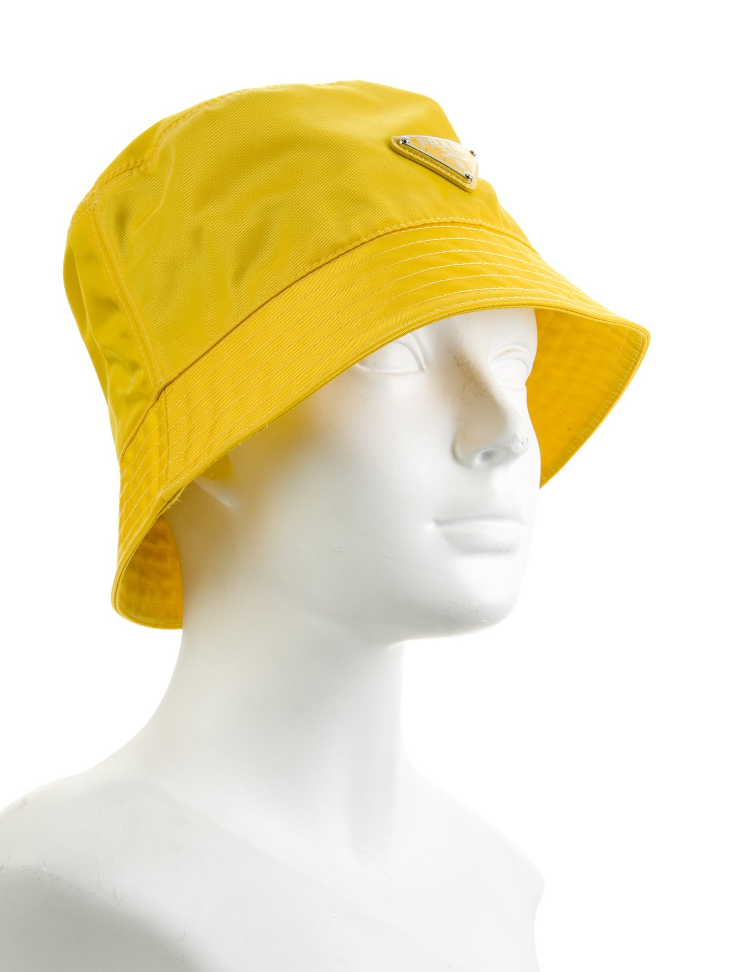 Prada Nylon Logo Bucket Hat