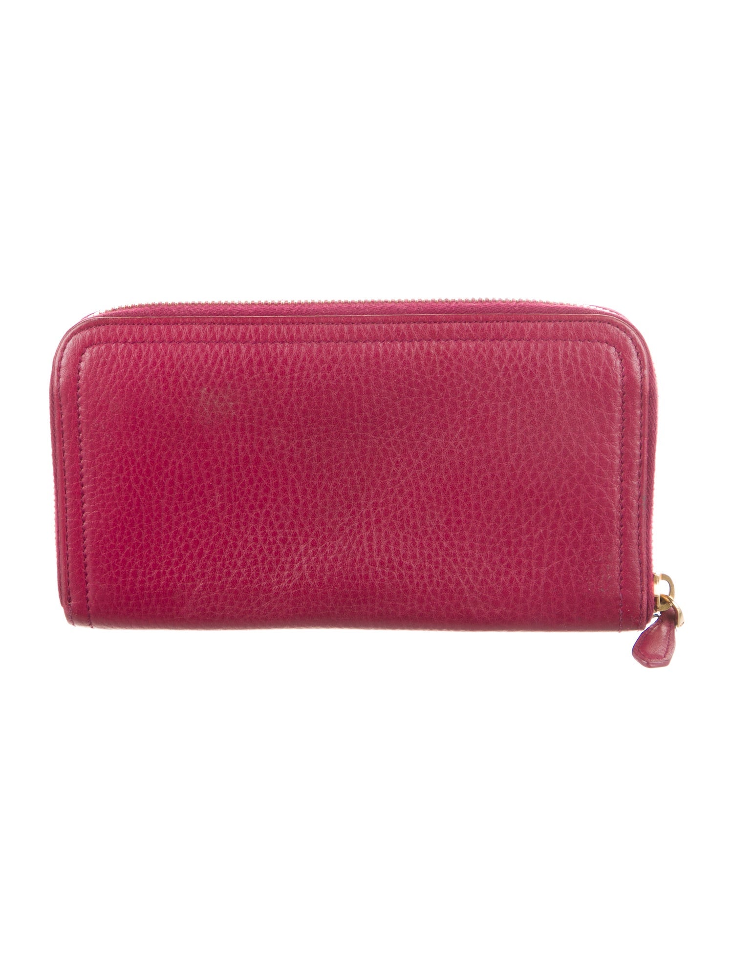 Prada Vitello Daino Leather Continental Wallet