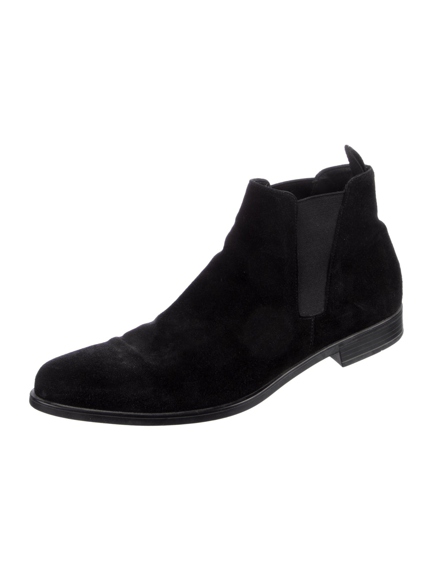 Prada Suede Chelsea Boots