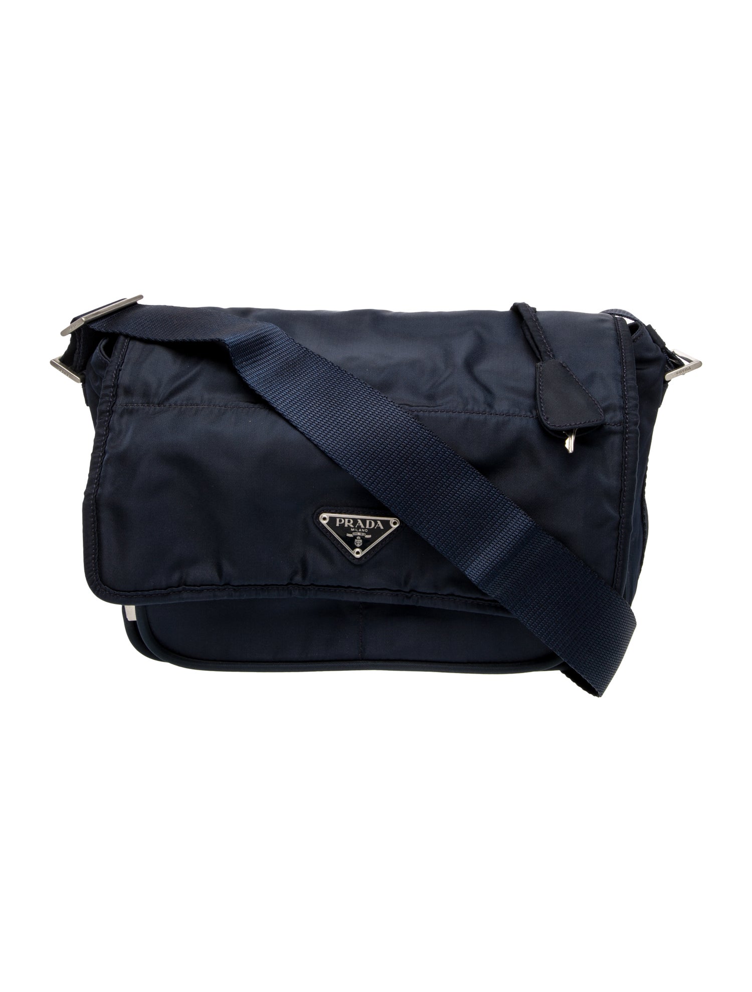 Prada Tessuto Nylon Messenger Bag Vintage