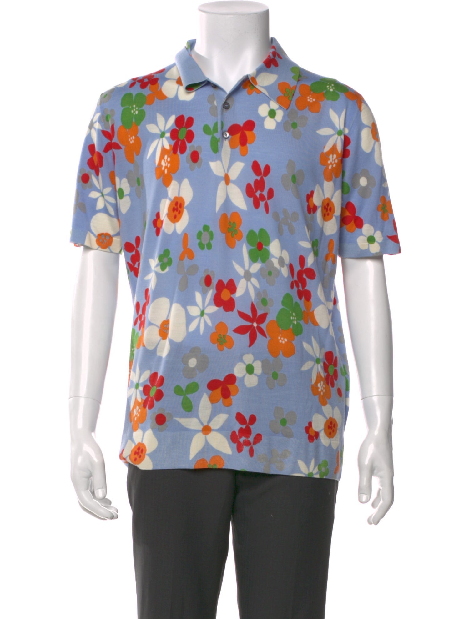 Prada 2019 Virgin Wool Polo Shirt