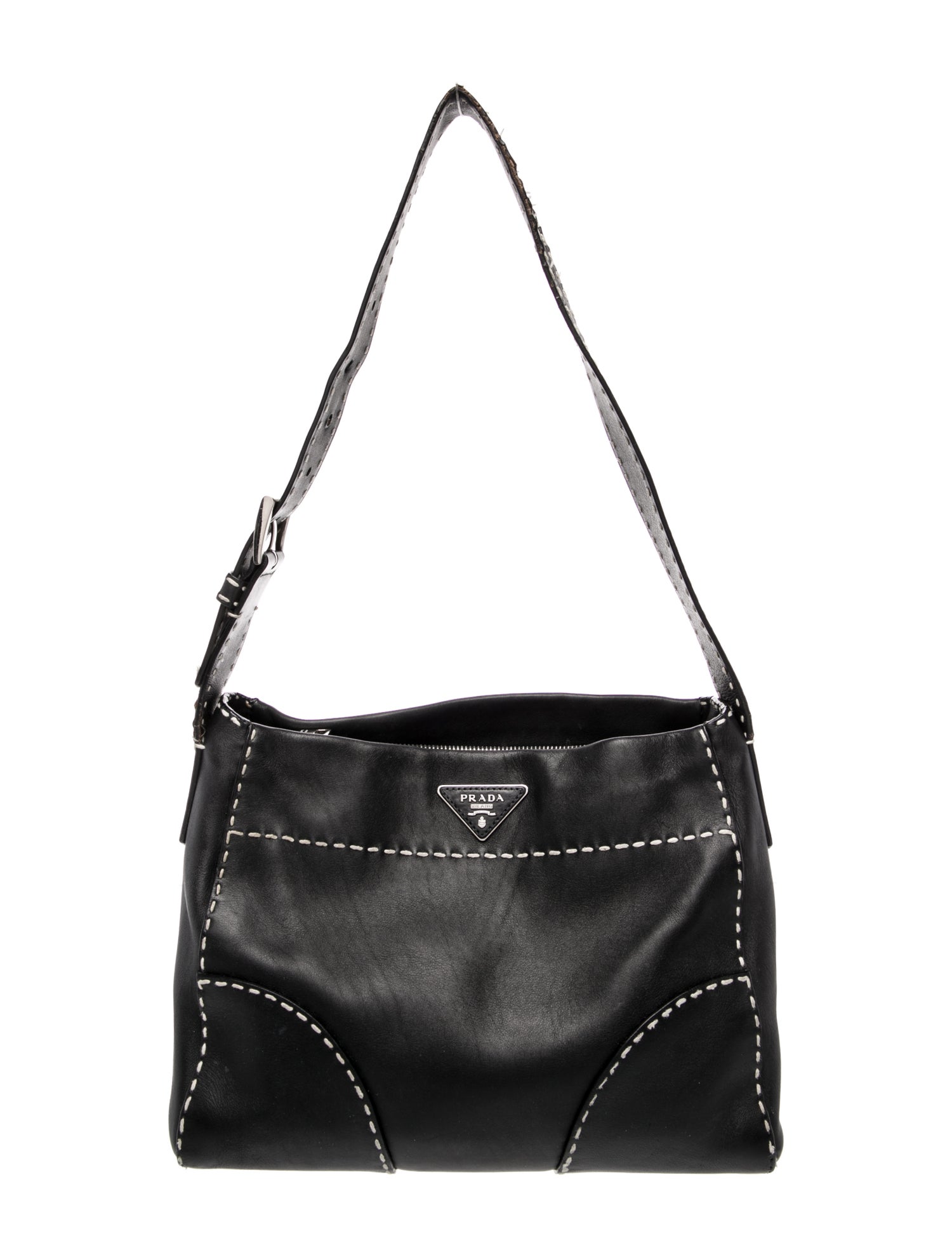 Prada City Calf Leather Shoulder Bag Medium