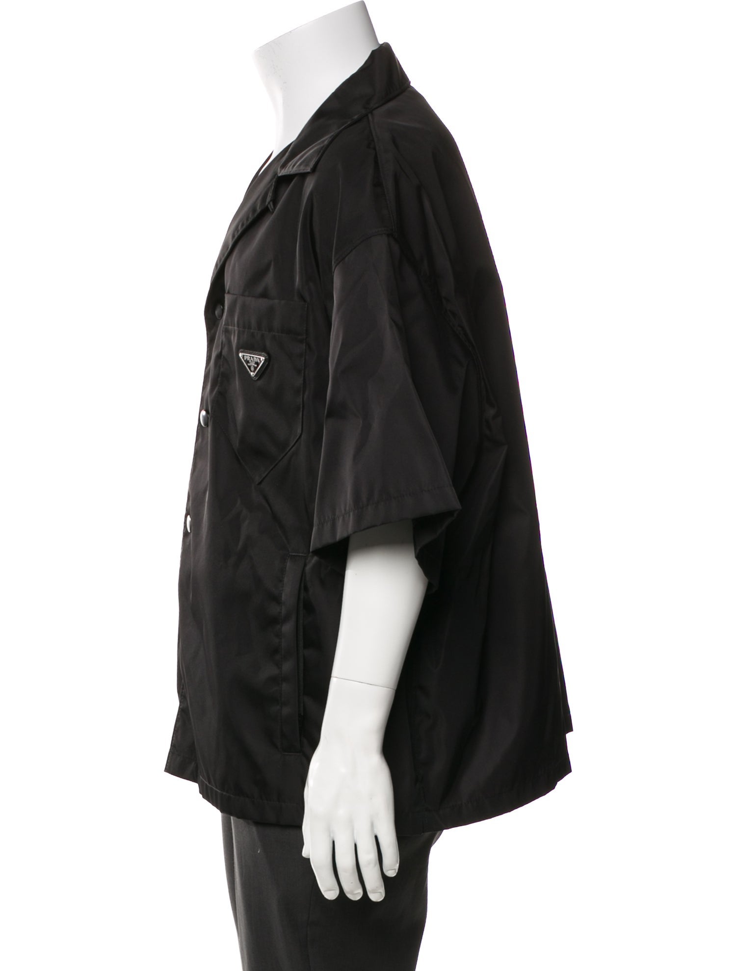 Prada 2025 Enameled Metal Triangle Shirt