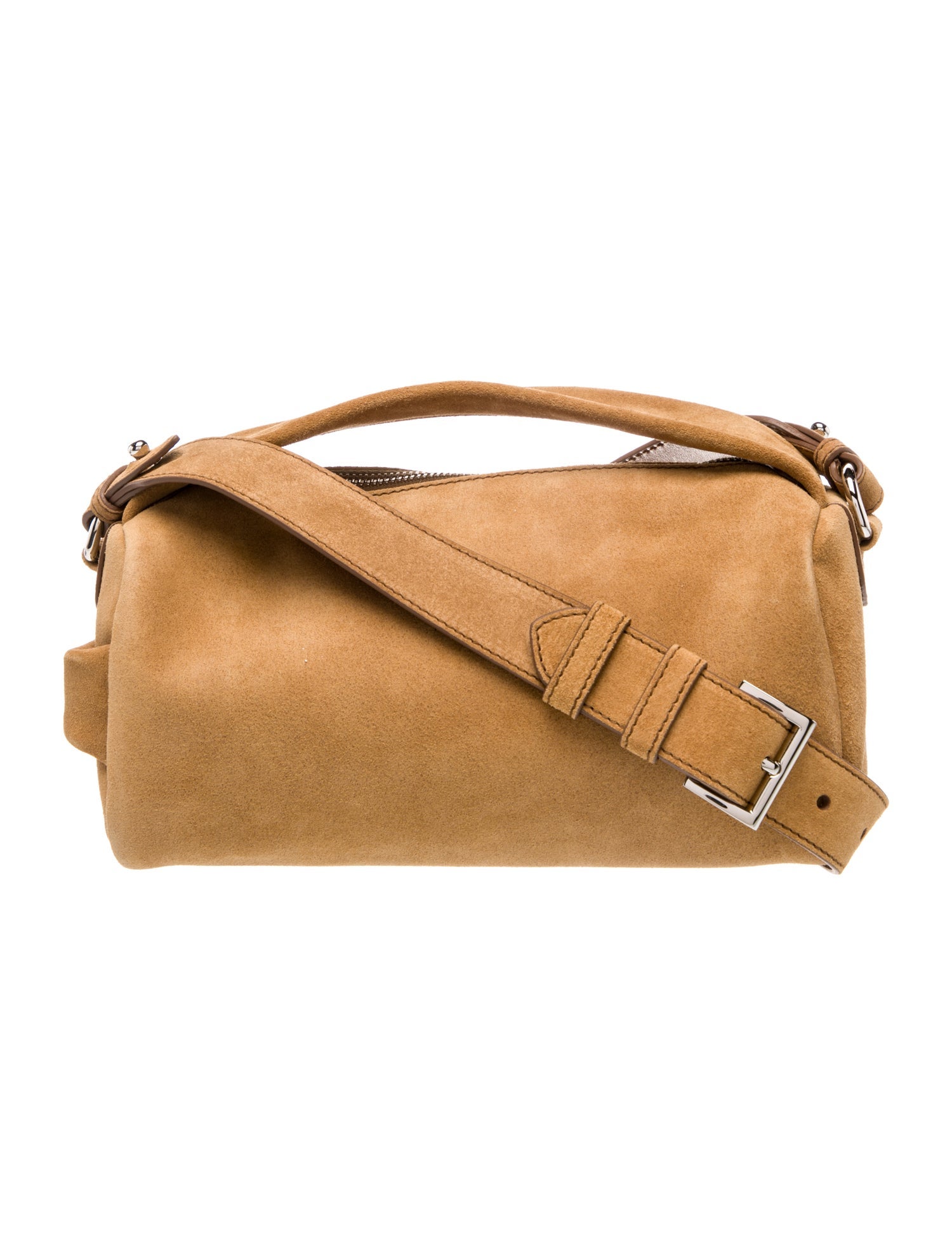Prada Suede Top Handle Bag 2024
