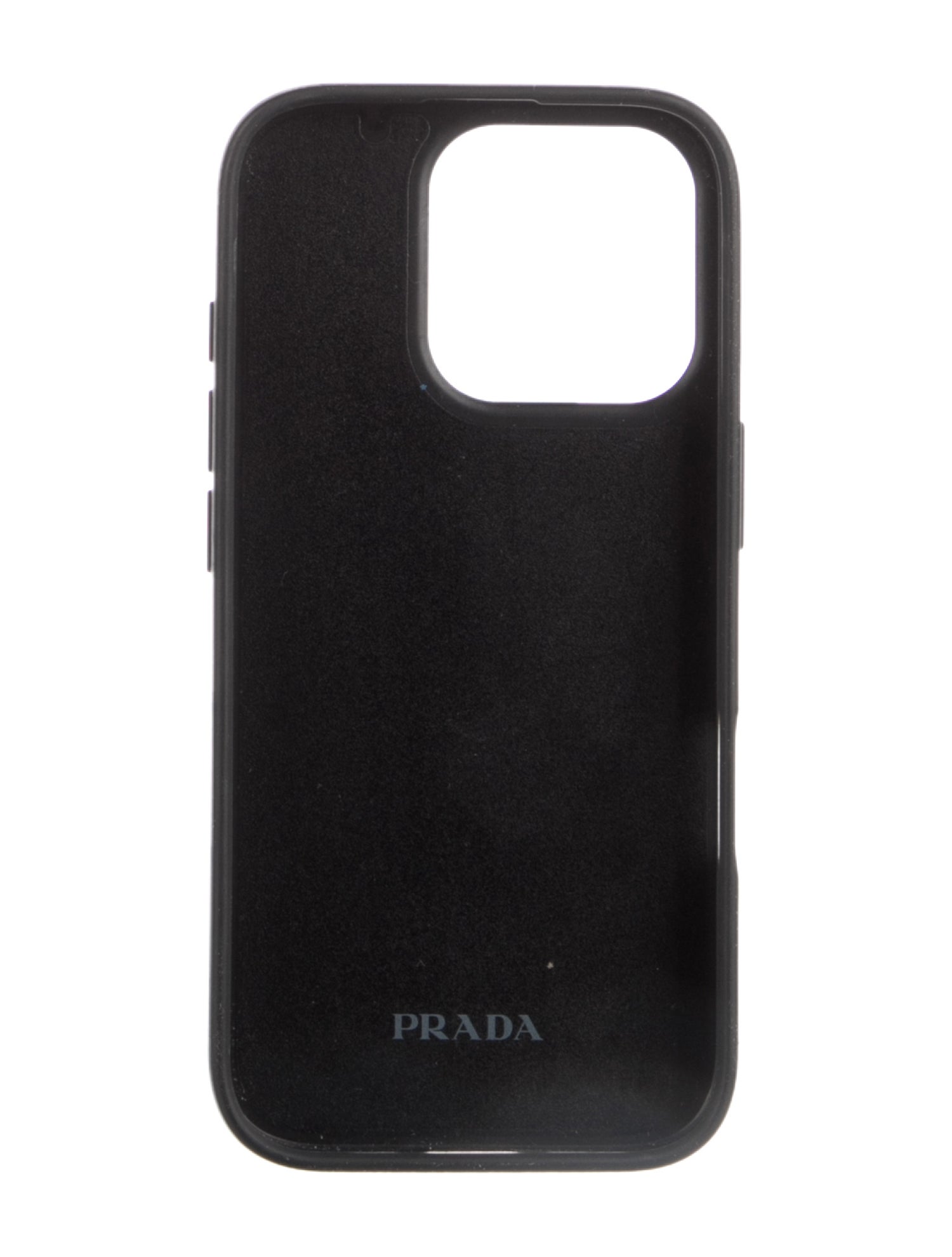 Prada Enameled Metal Triangle Saffiano iPhone 16 Pro Phone Case