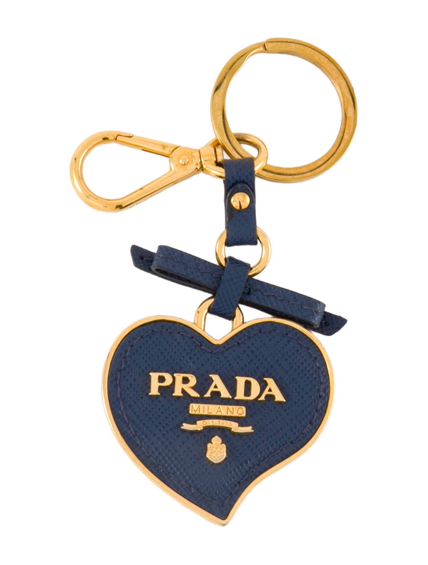 Prada Heart Shaped Keychain
