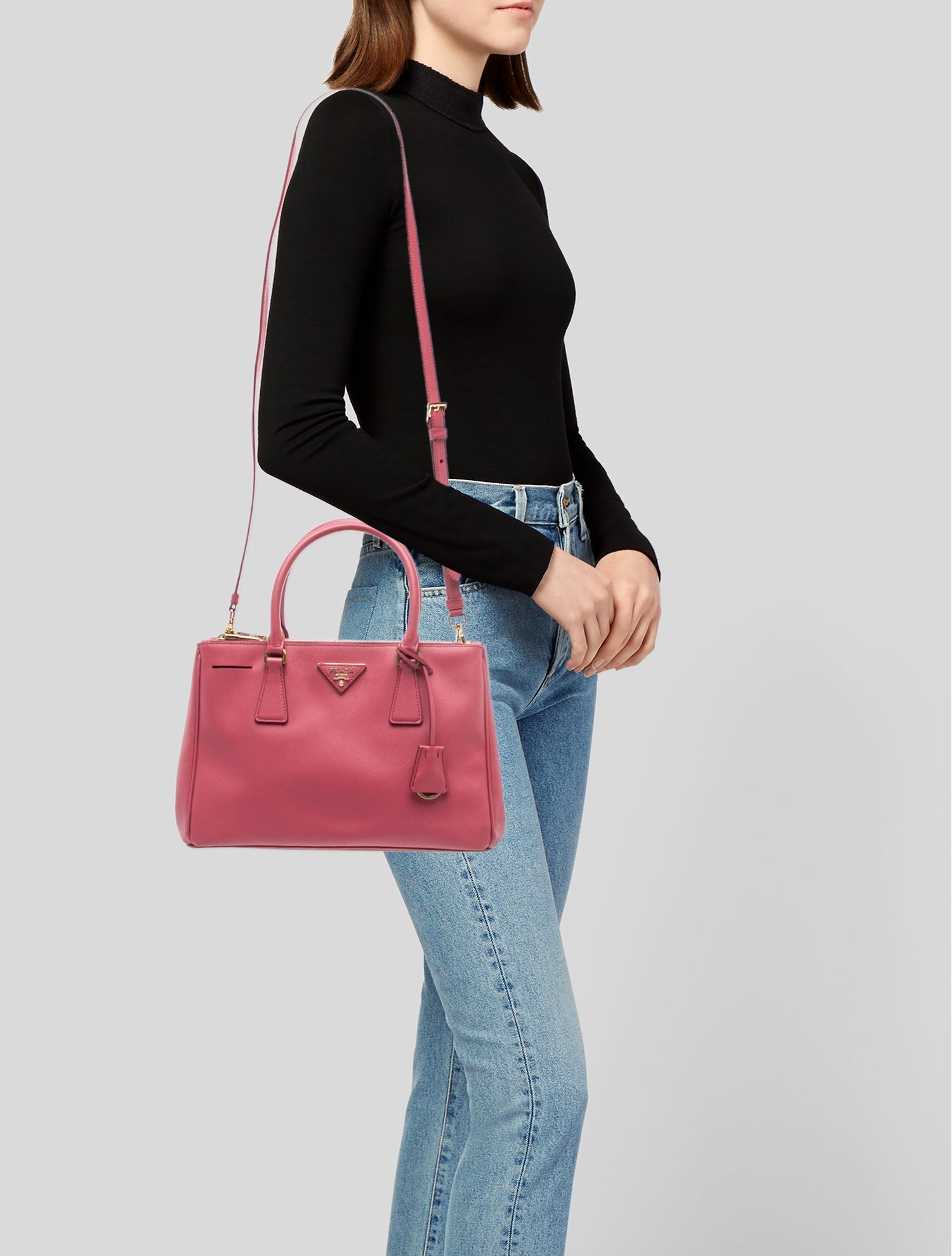 Prada Saffiano Leather Galleria Double Zip Medium