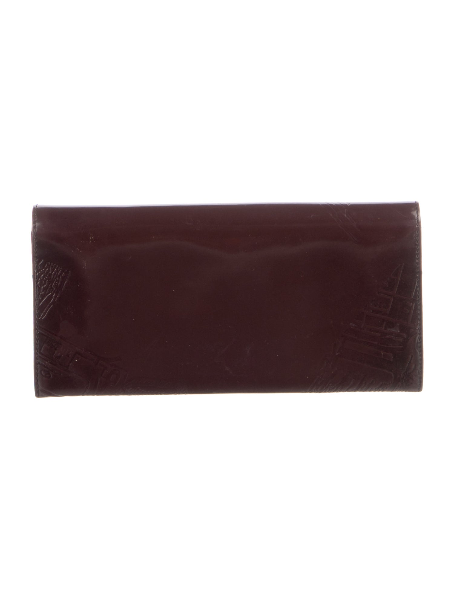 Prada Patent Leather Continental Wallet