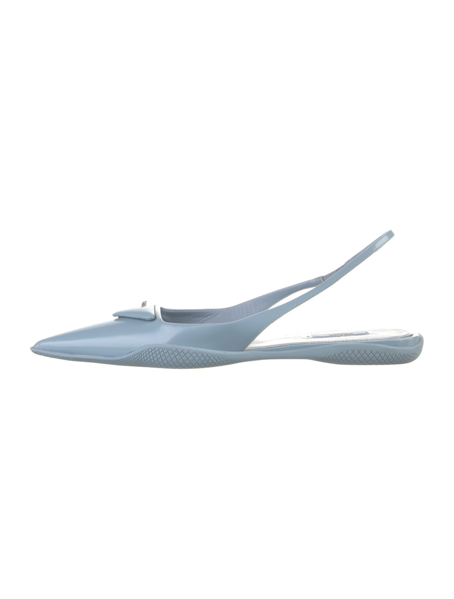 Prada Leather Slingback Flats