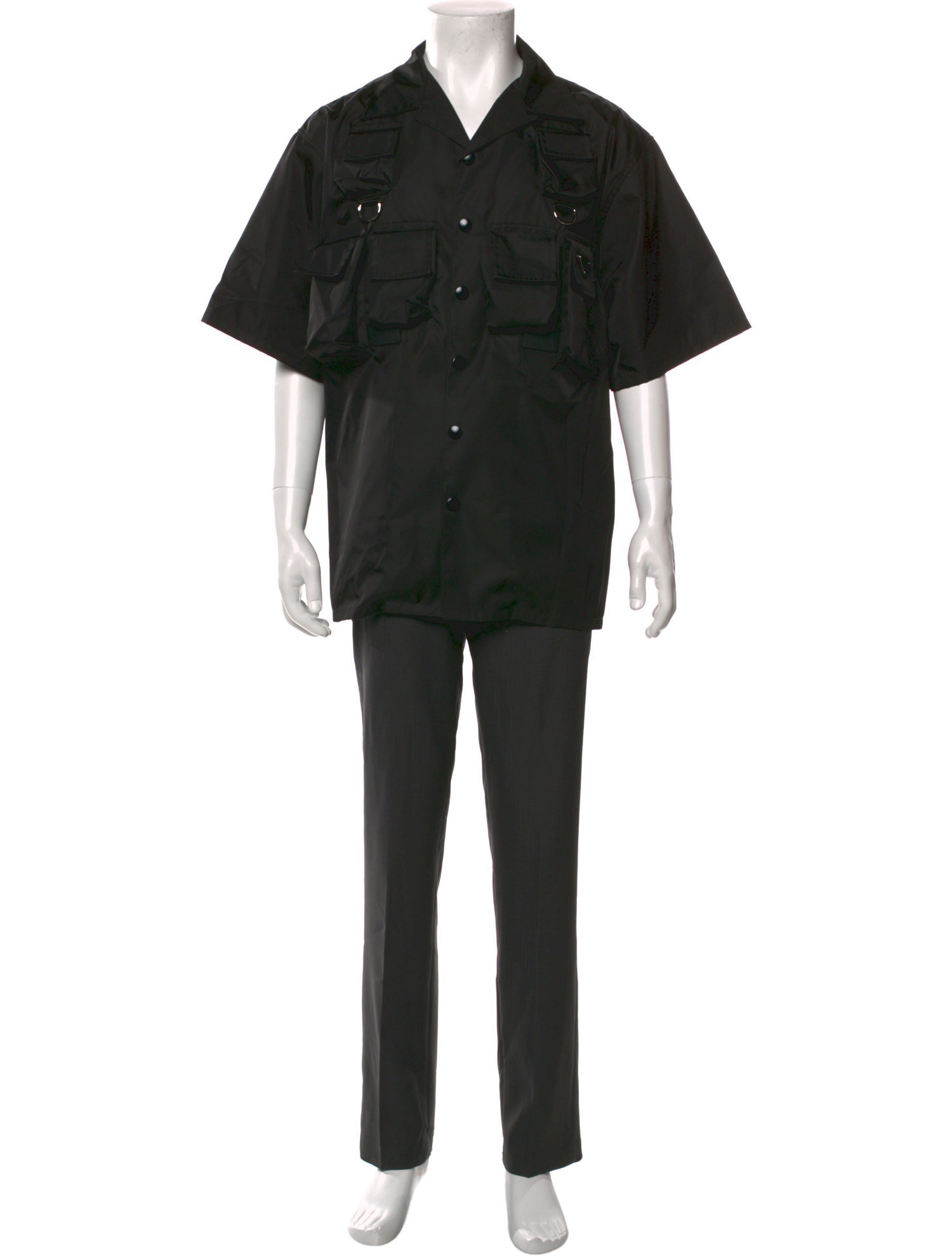 Prada 2024 Enameled Metal Triangle Shirt