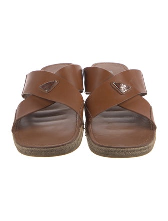 Prada Leather Slides