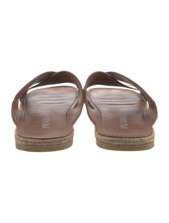Prada Leather Slides