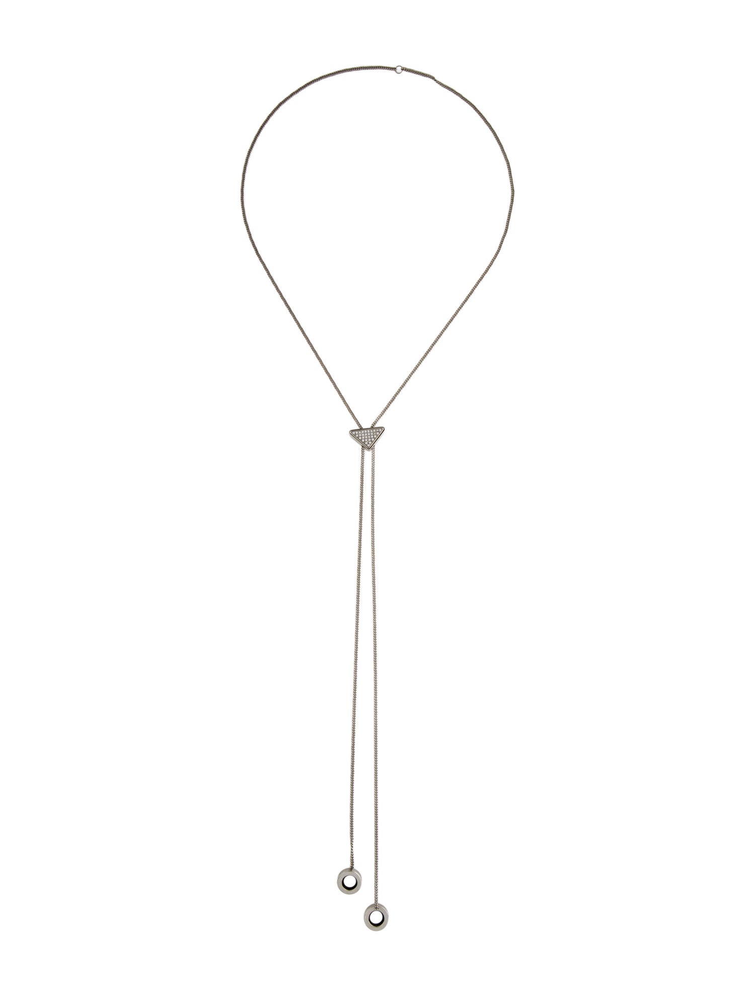 Prada Crystal Bolo Necklace