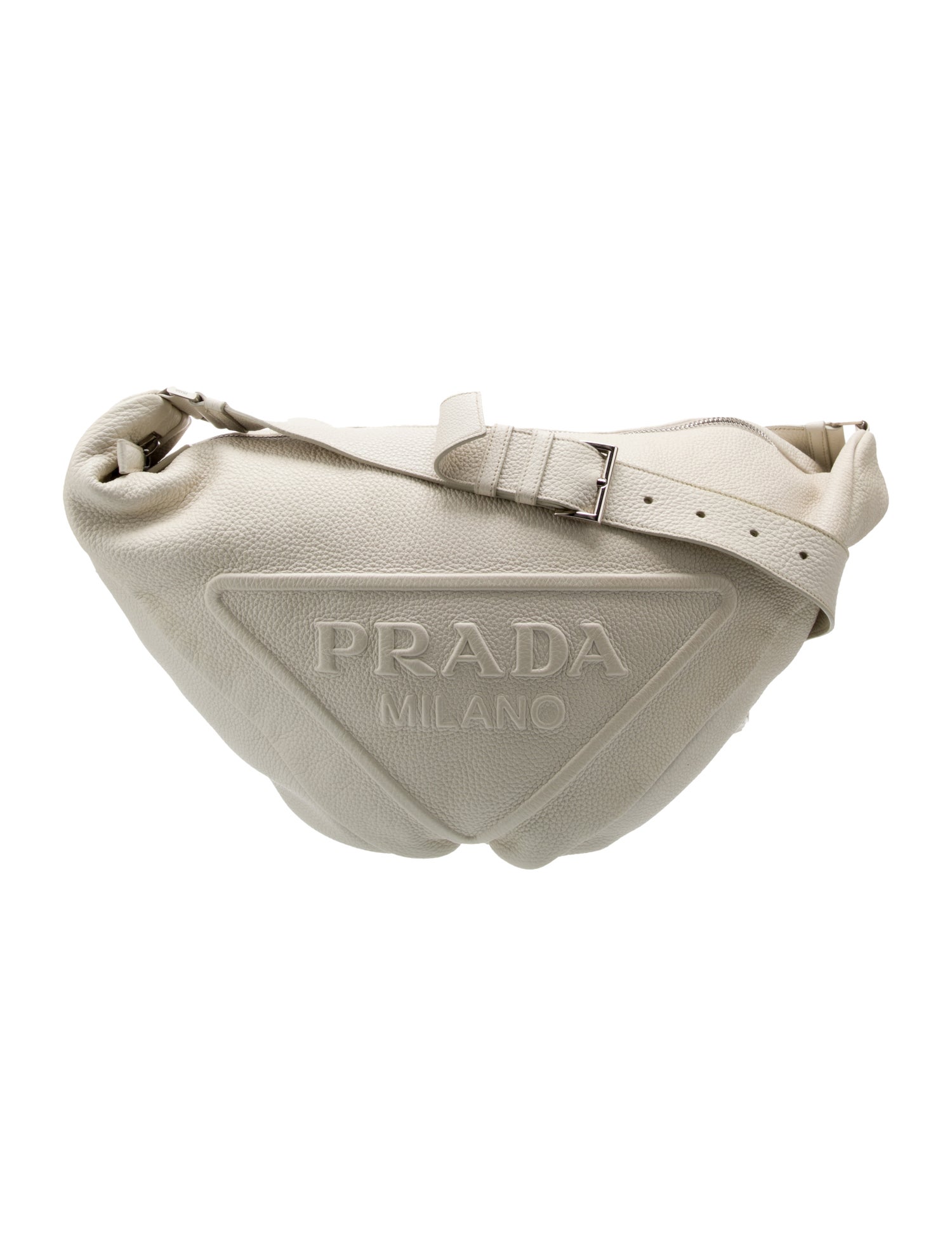 Prada Vitello Daino Leather Triangle