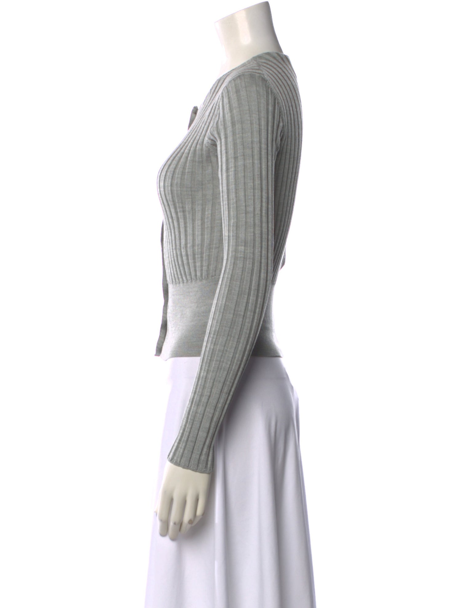 Prada Crew Neck Long Sleeve Blouse