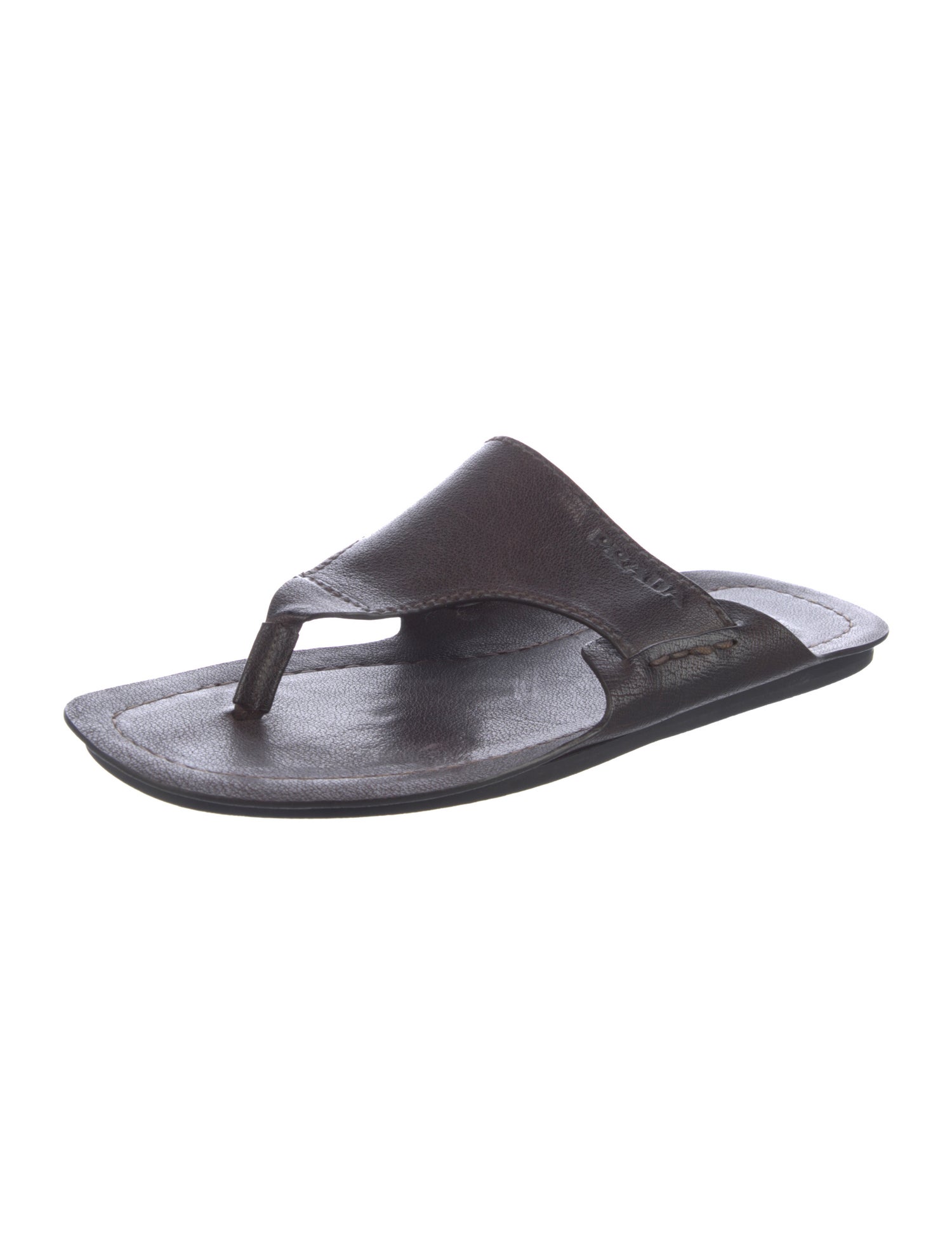 Prada Leather Flip Flops