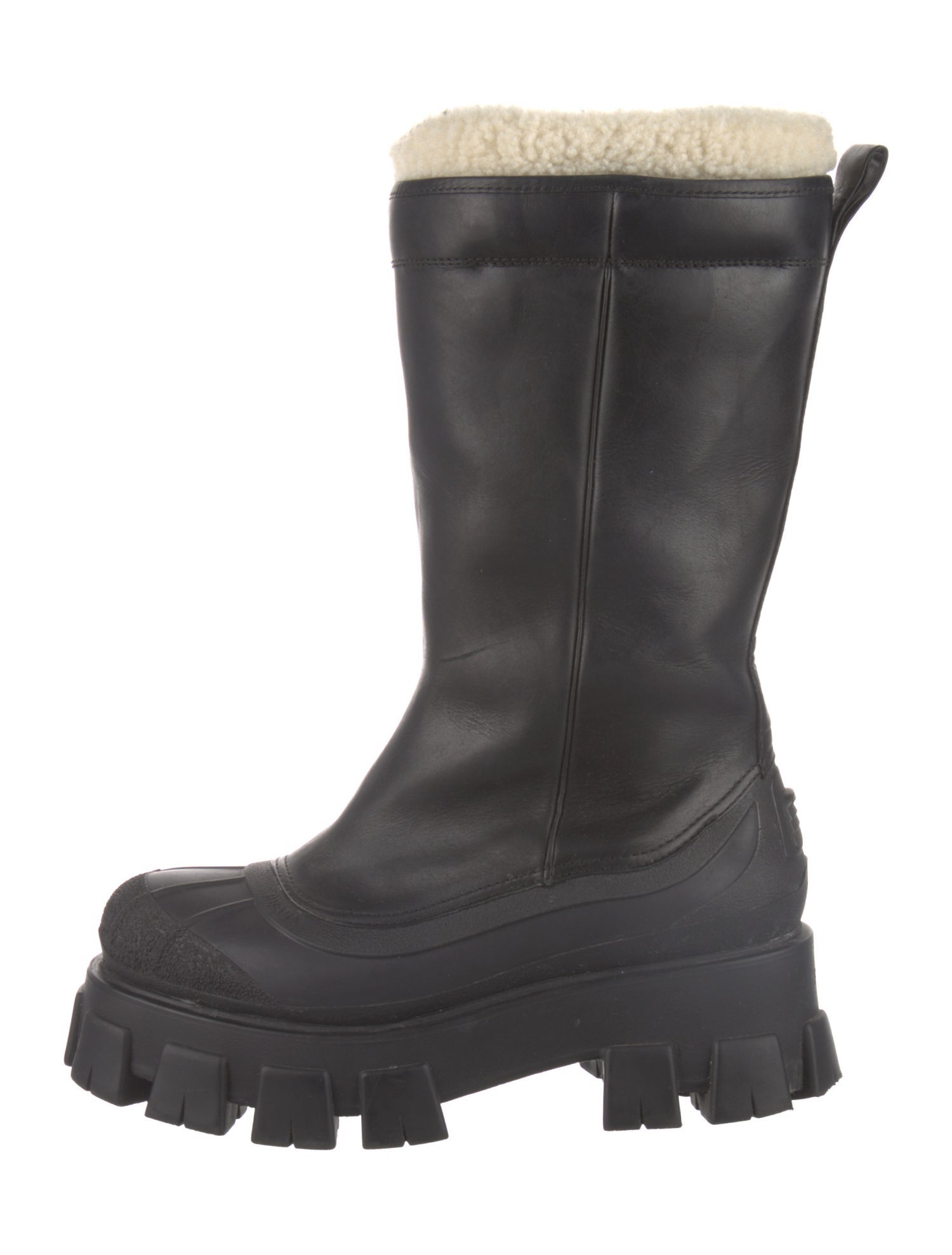 Prada Leather Rain Boots