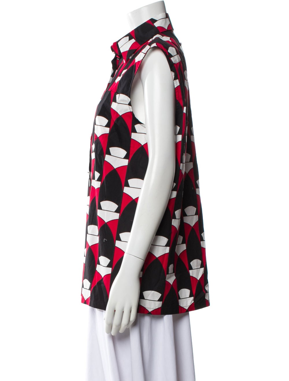 Prada 2020 Patterned Button-Up Top - image 2