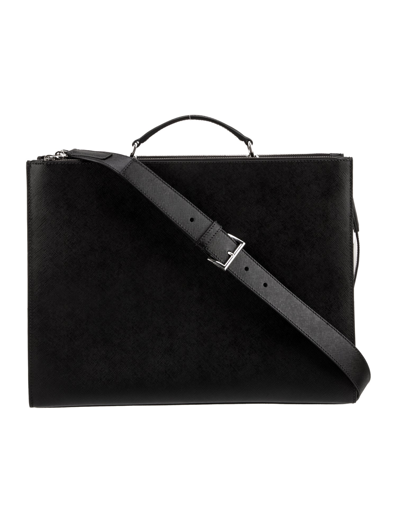 Prada Saffiano Lux Leather Messenger Bag
