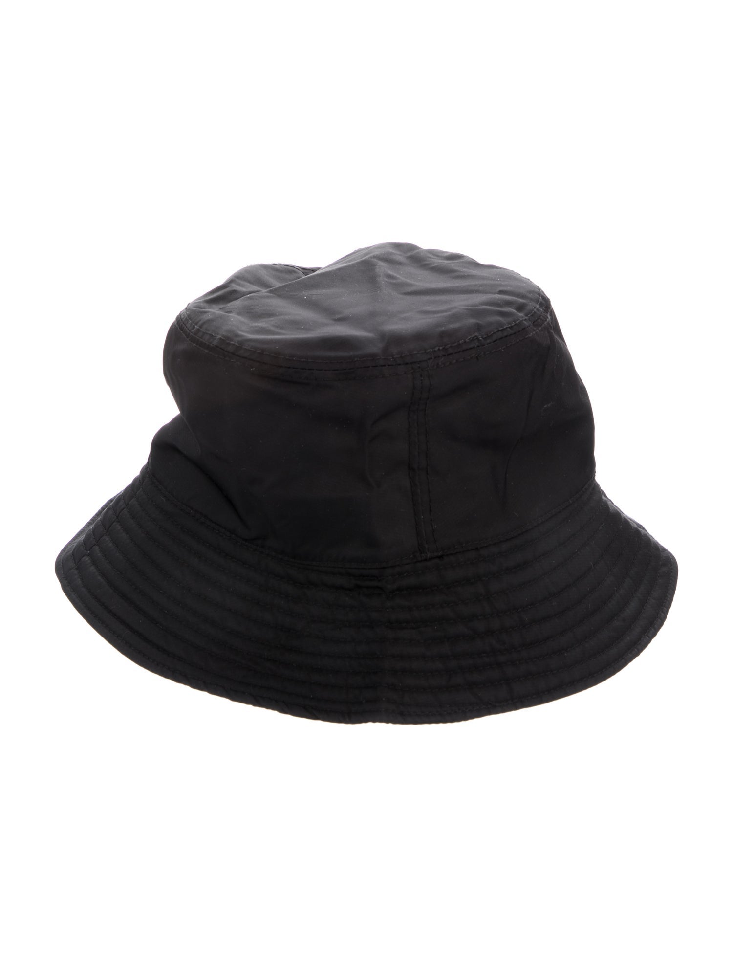 Prada Nylon black Women's Bucket Hat.