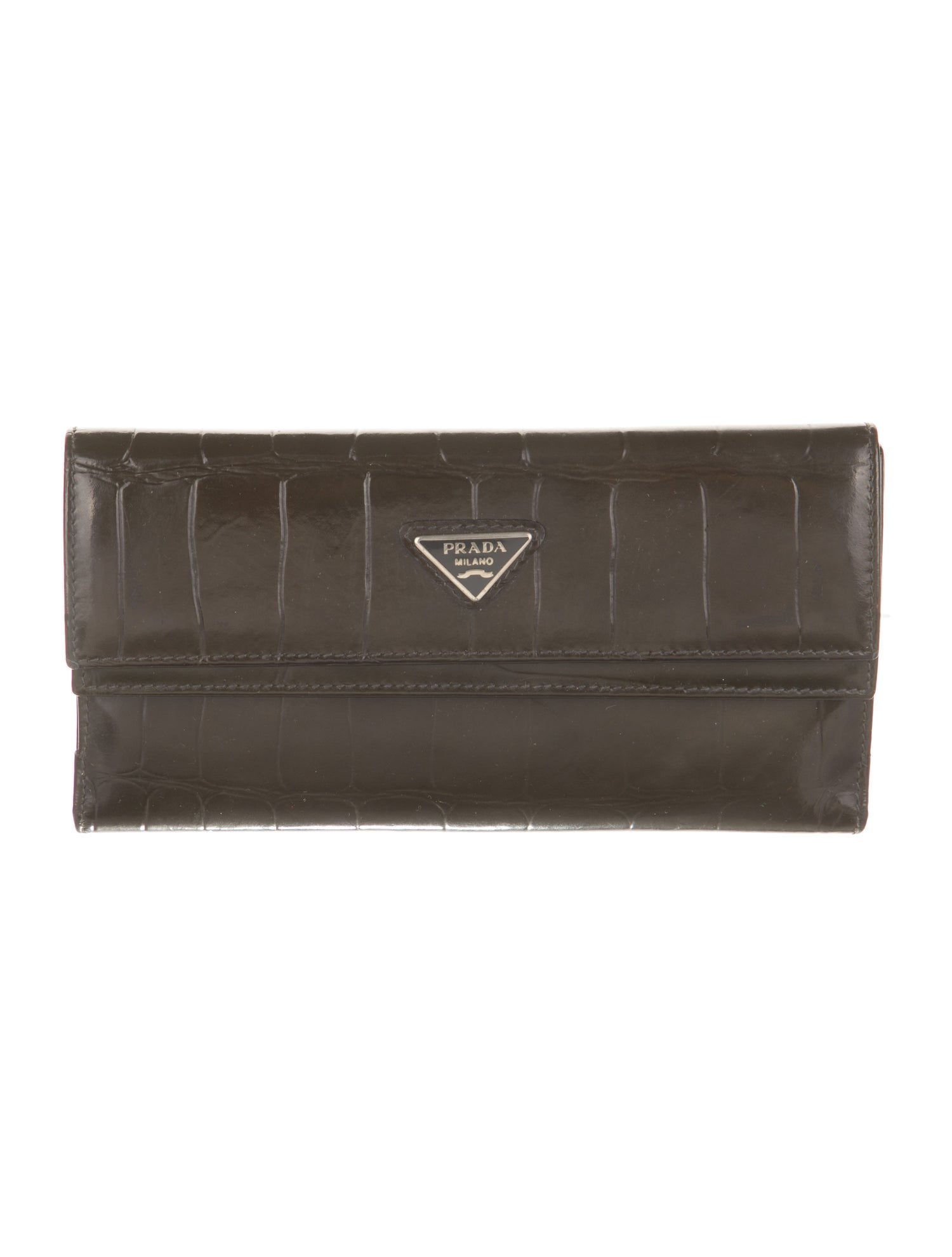 Prada Leather Continental Wallet