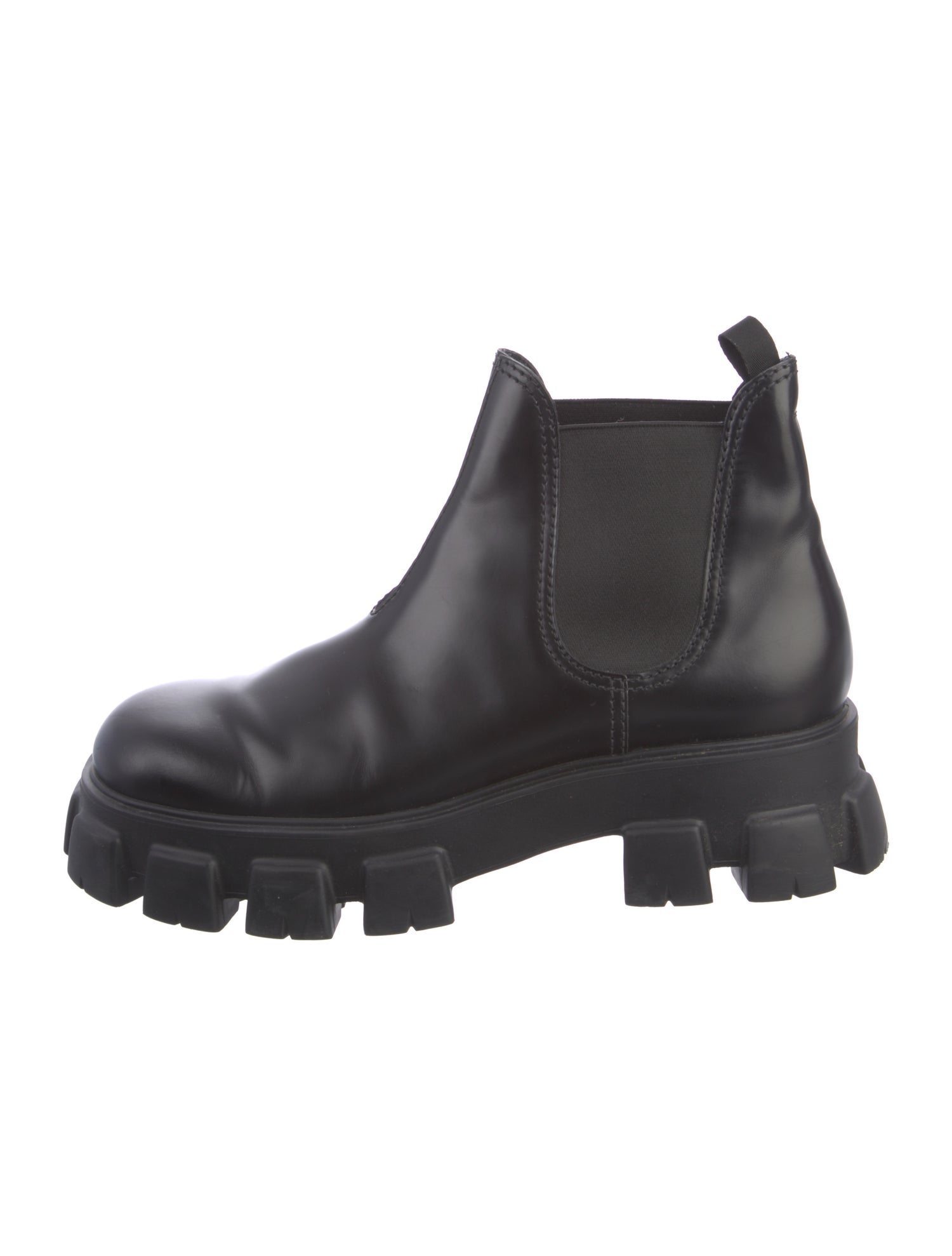 Prada Leather Chelsea Boots