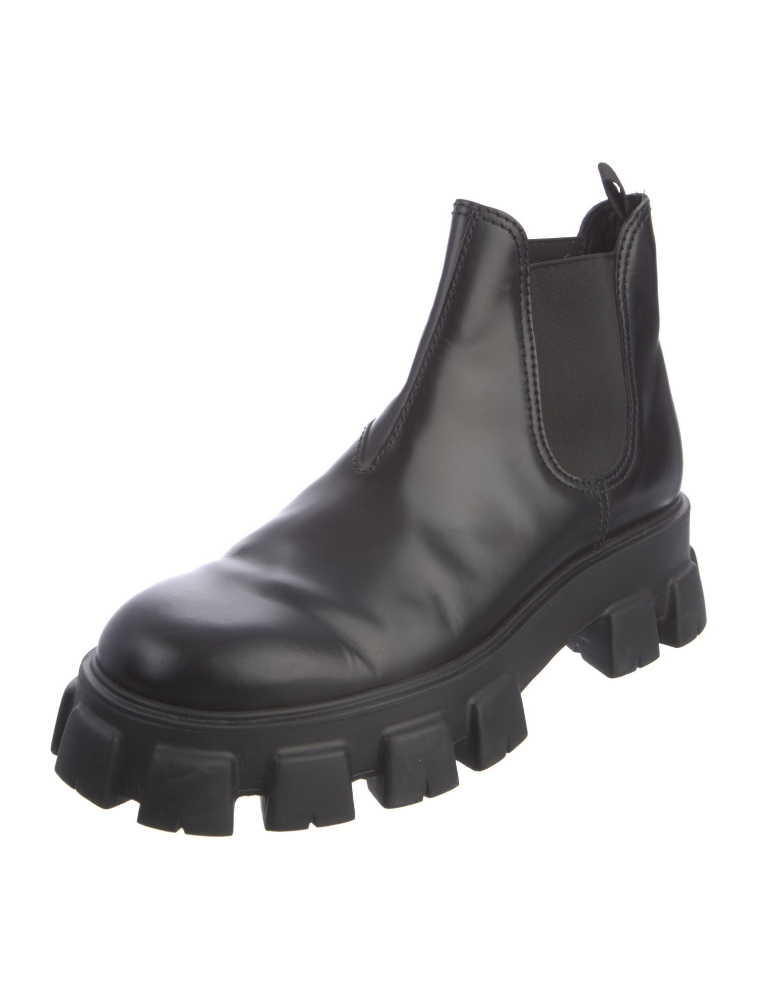 Prada Leather Chelsea Boots