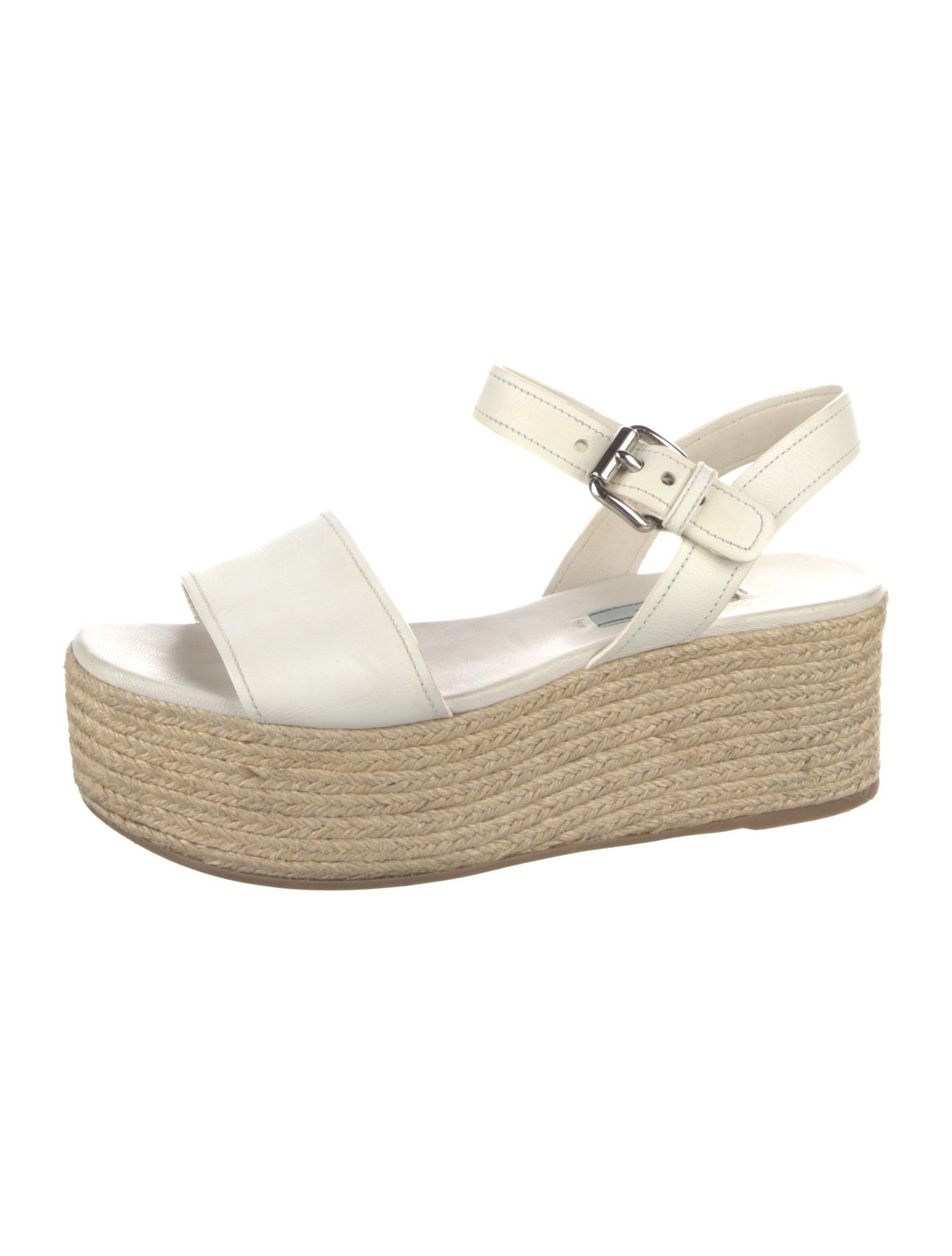 Prada Leather Espadrilles