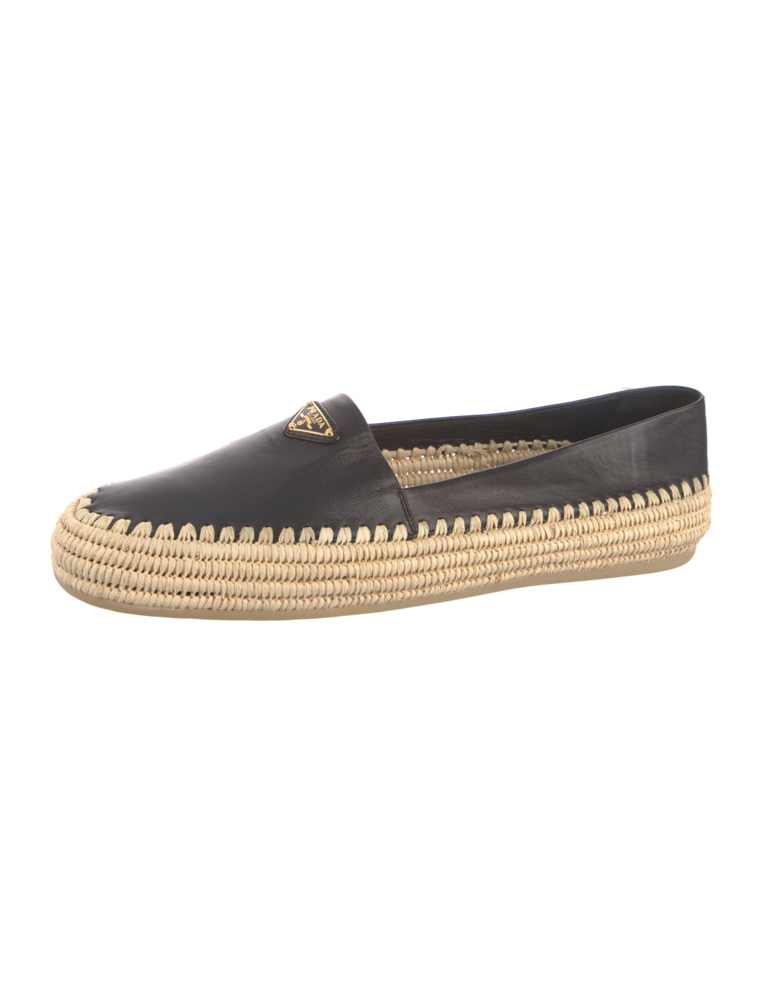 Prada Leather Espadrilles