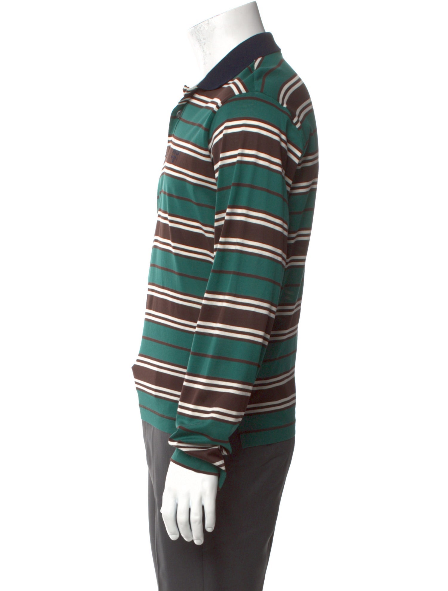 Prada 2025 Striped Polo Shirt