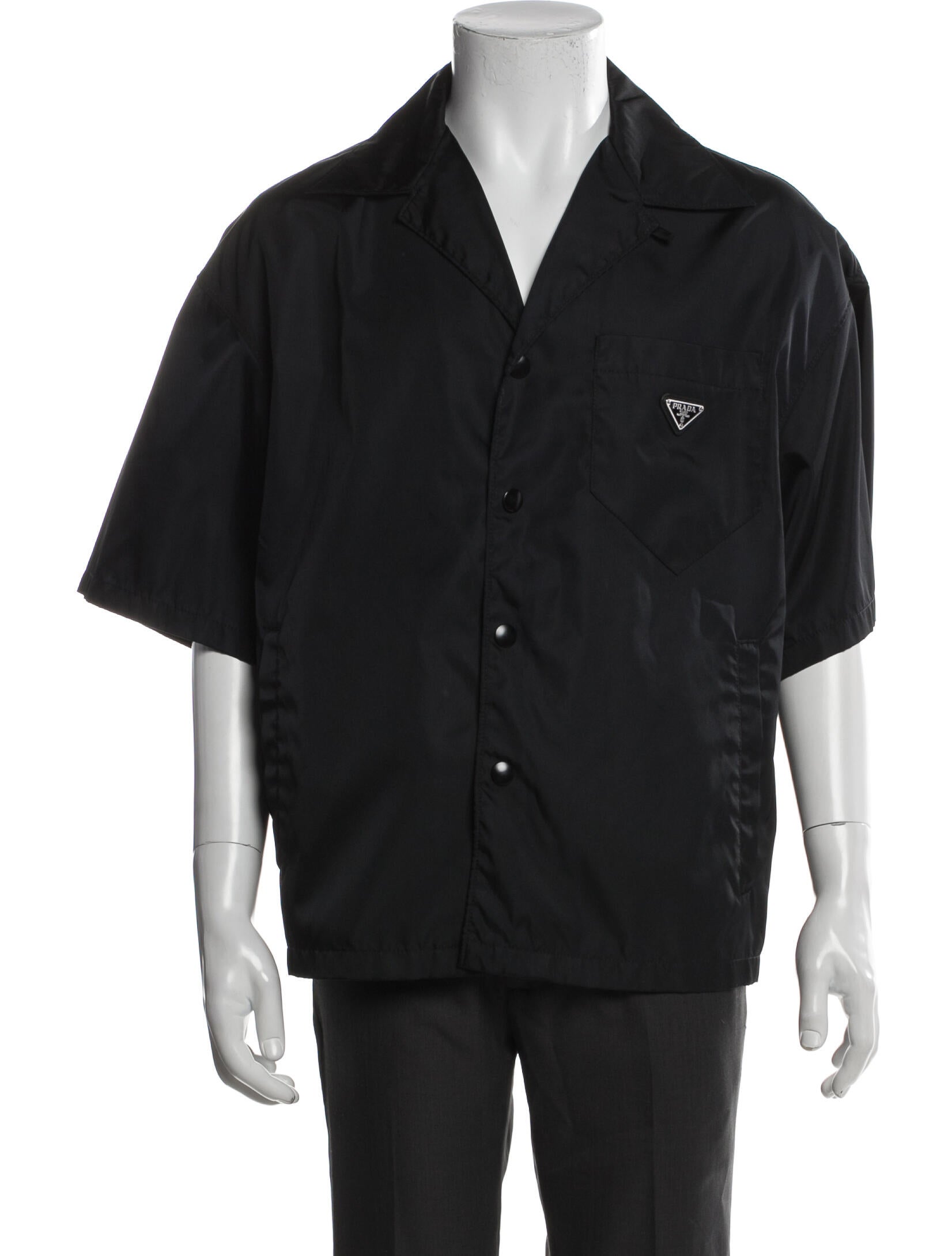 Prada 2022 Enameled Metal Triangle Shirt