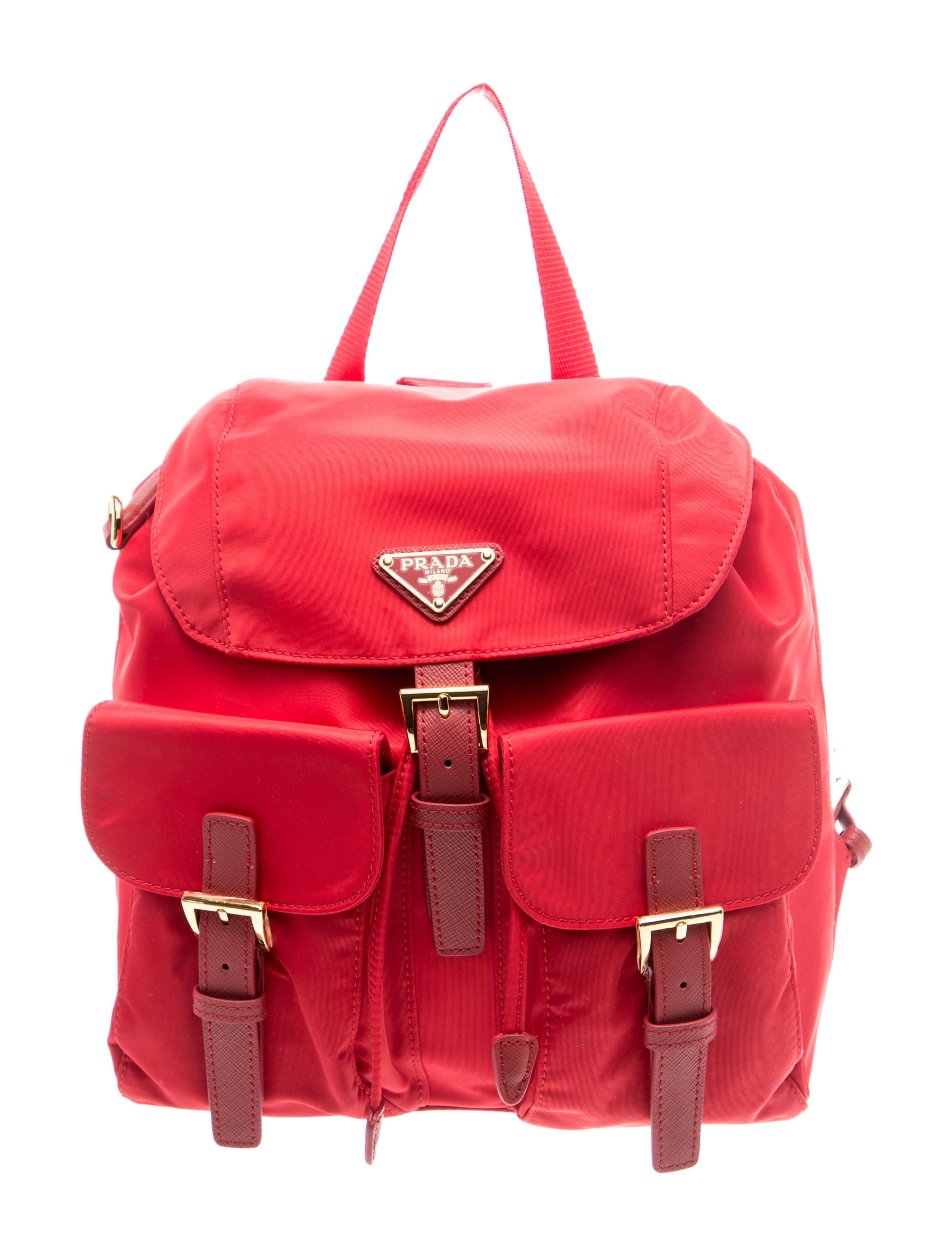 Prada Vela Nylon Vela Drawstring Backpack