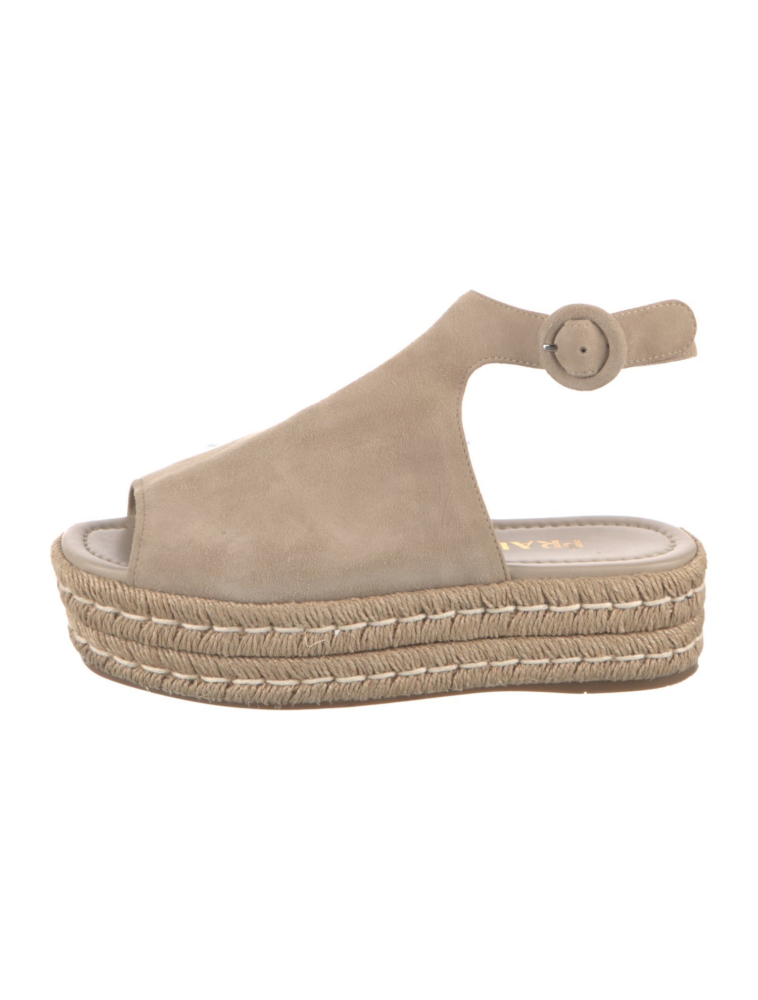 Prada Suede Braided Accents Espadrilles