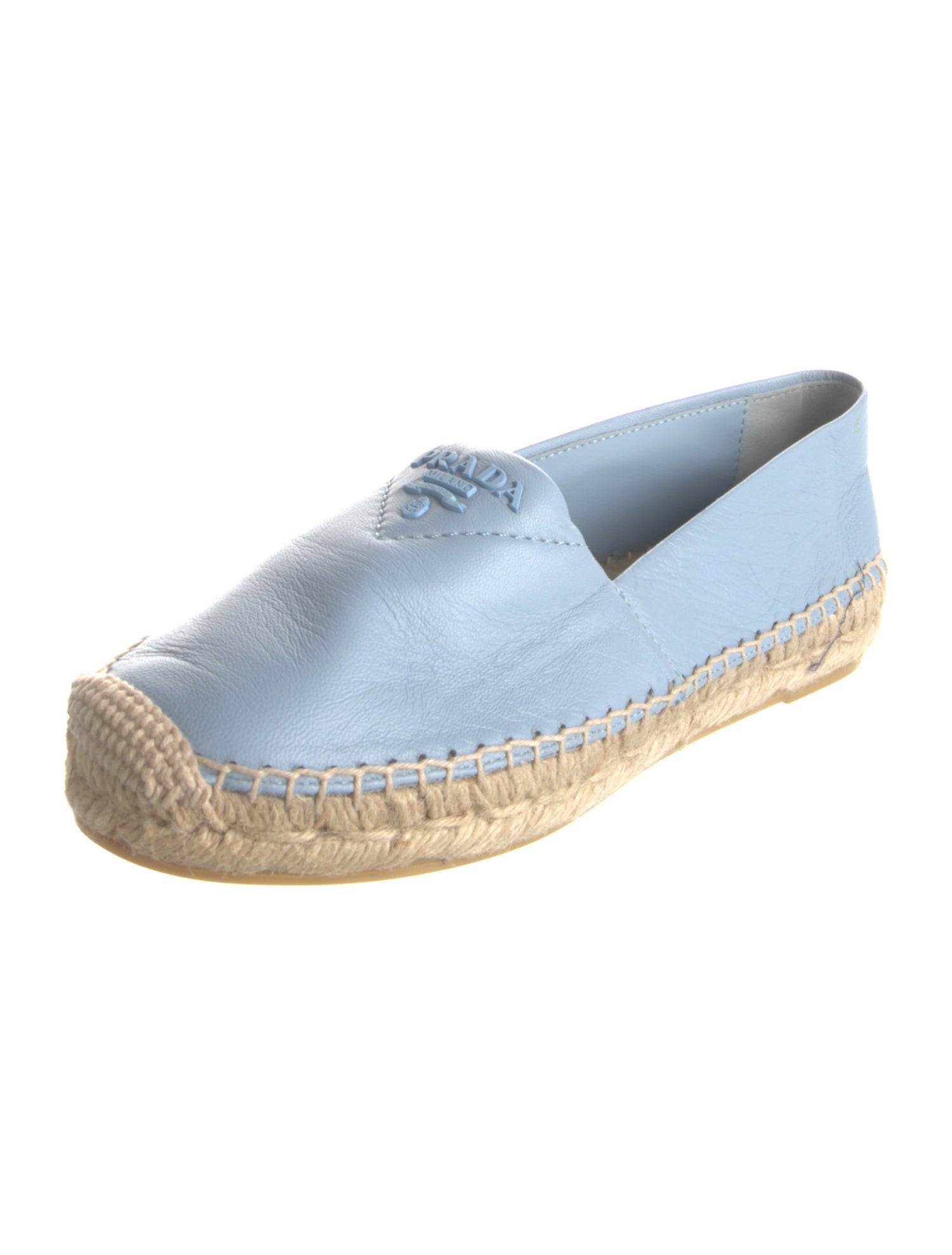 Prada Leather Espadrilles