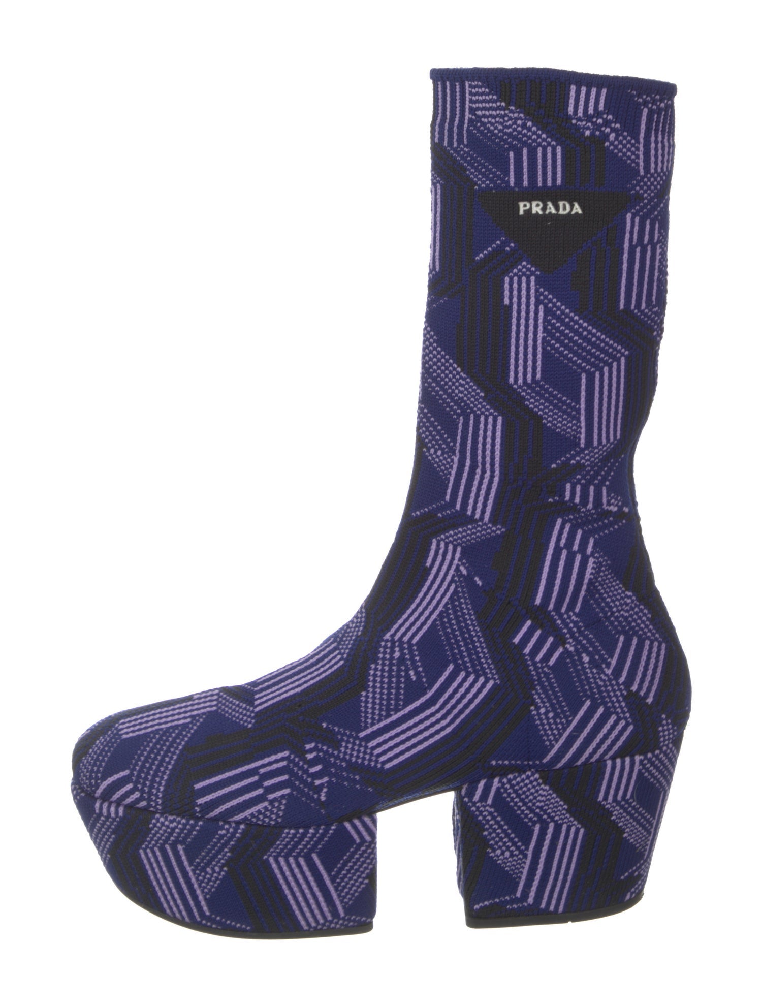 Prada Printed Sock Boots