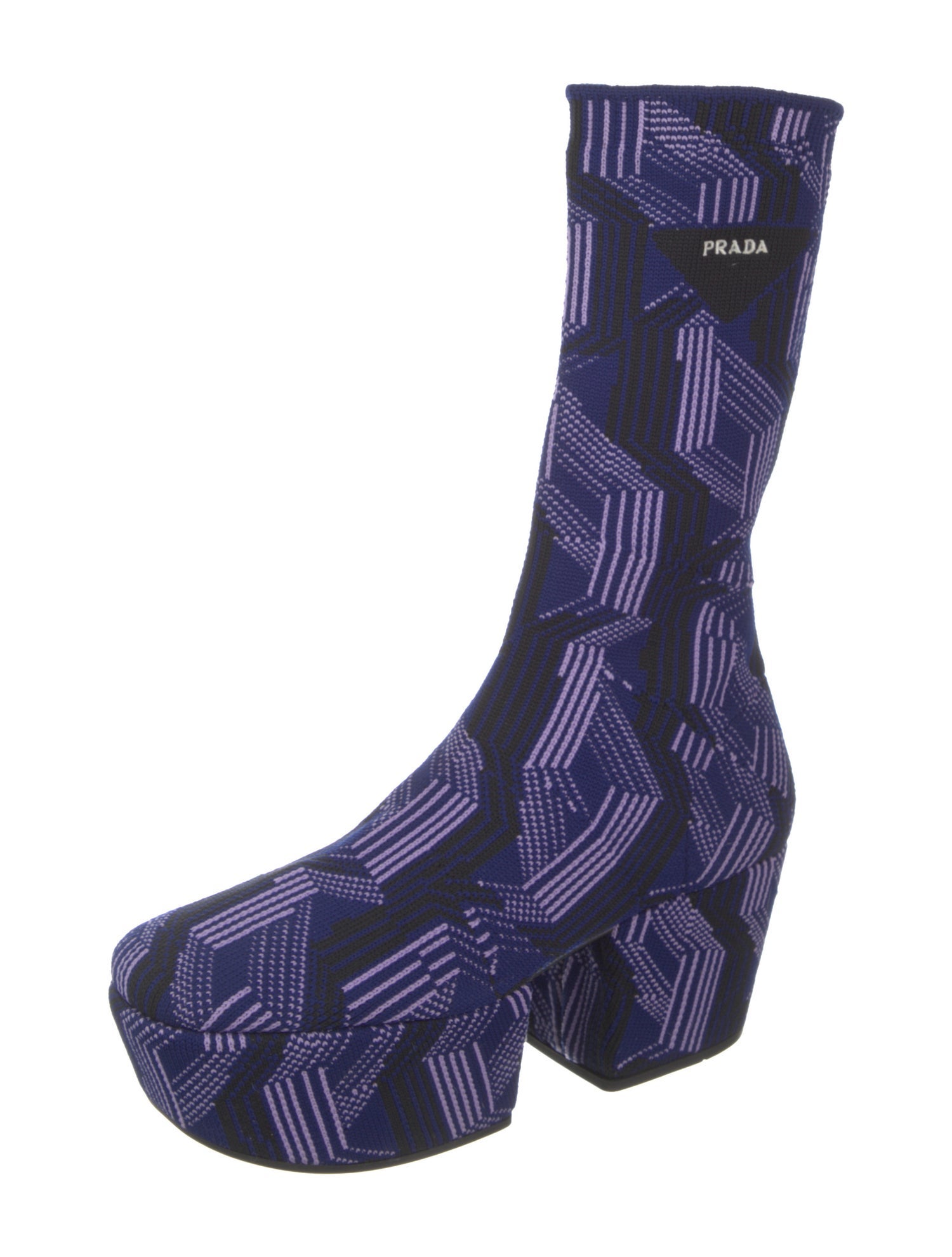 Prada Printed Sock Boots