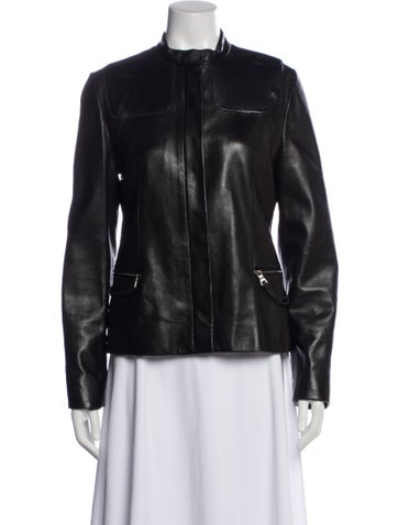 Pre-owned Prada Vintage Late 1990's - Early 2000's Biker Jacket In Black