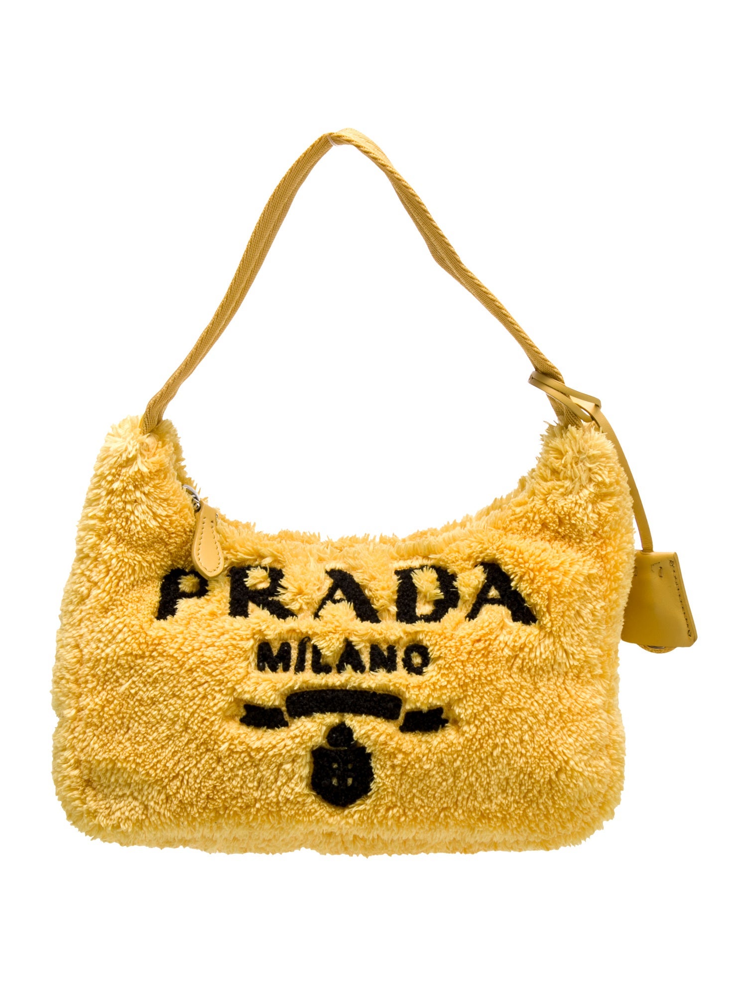 Prada Enameled Metal Triangle Re-Edition