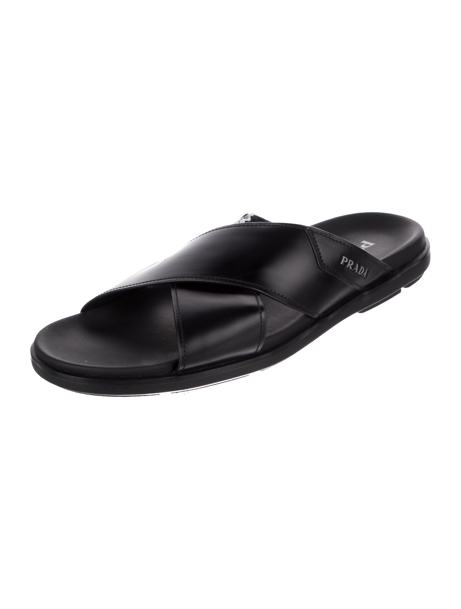 Prada Leather Slides