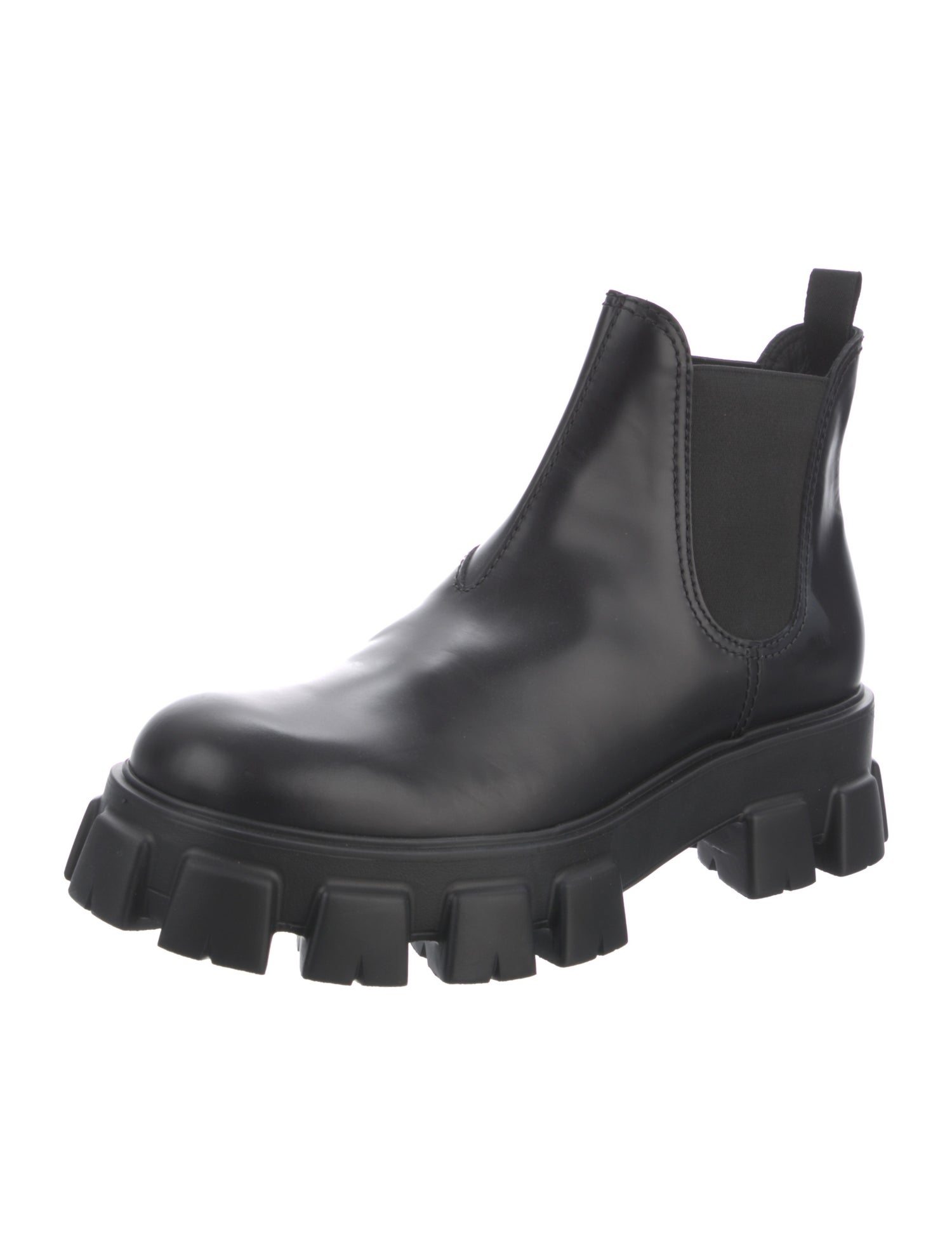 Prada Leather Chelsea Boots