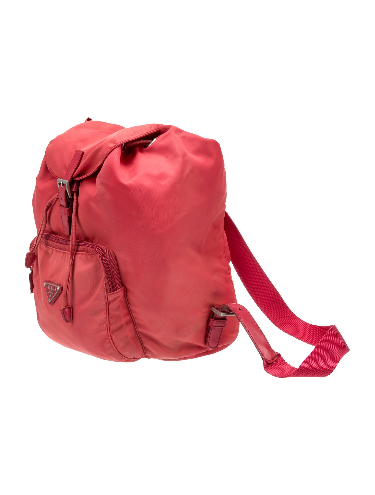 Prada Enameled Metal Triangle Belt Bag