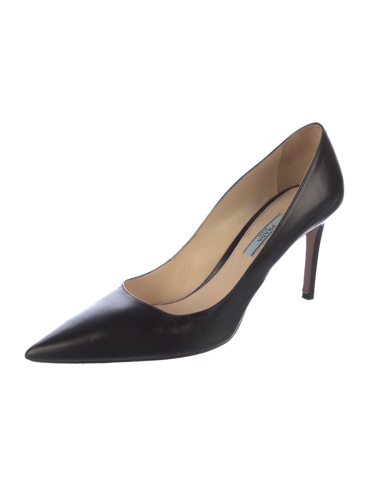 Prada Leather D'Orsay Pumps
