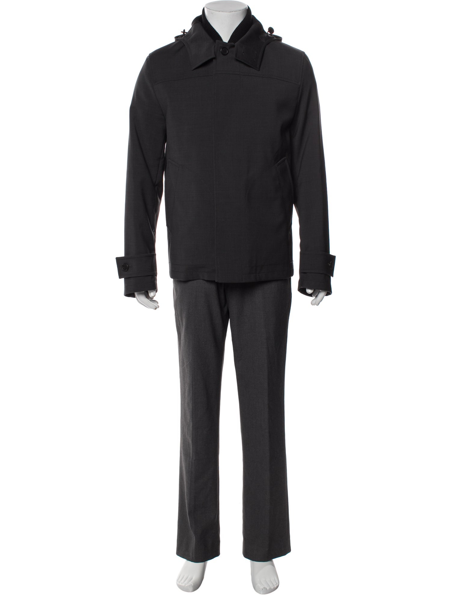 Prada 2013 Enameled Metal Triangle Overcoat