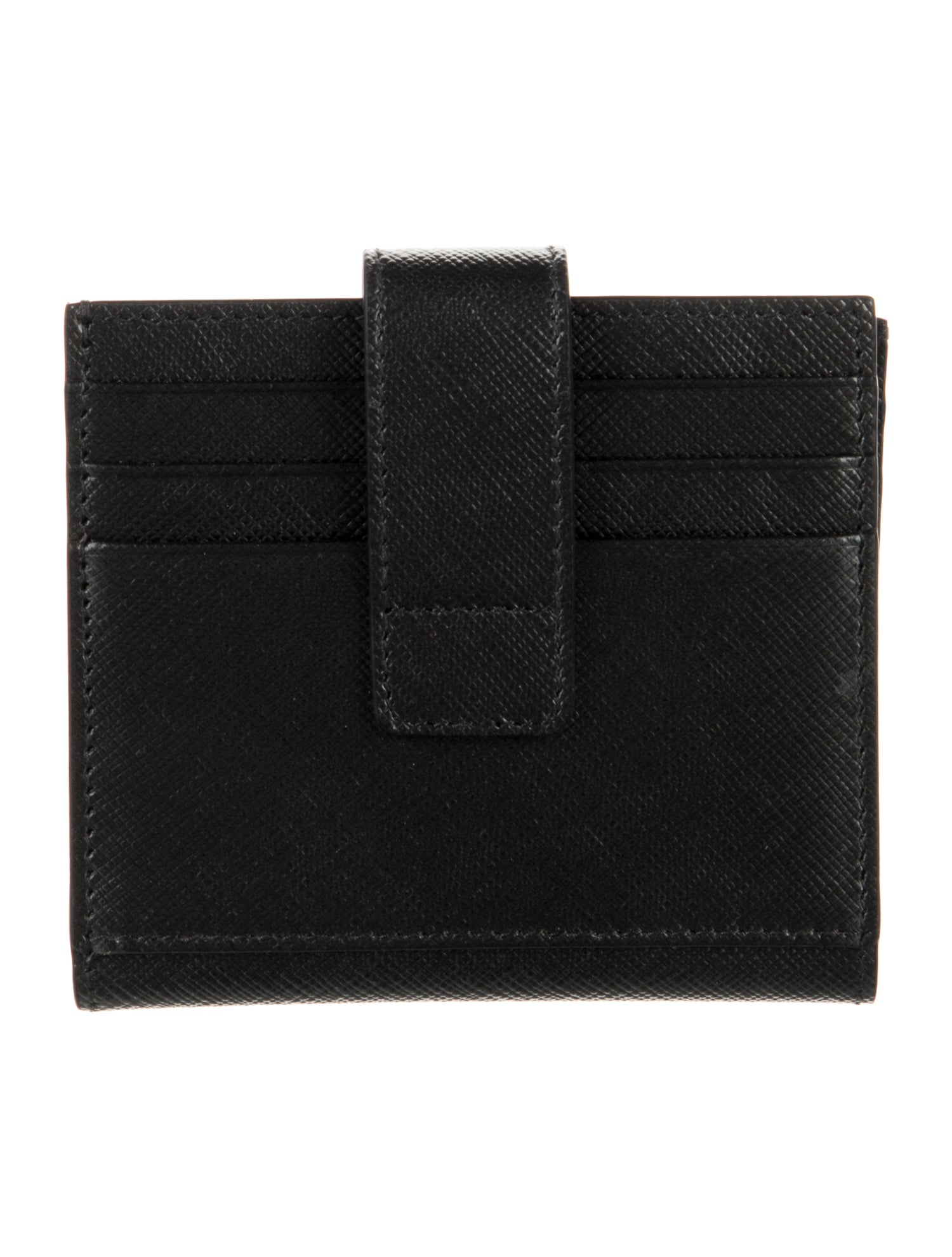 Prada Saffiano Metal Leather Compact Wallet