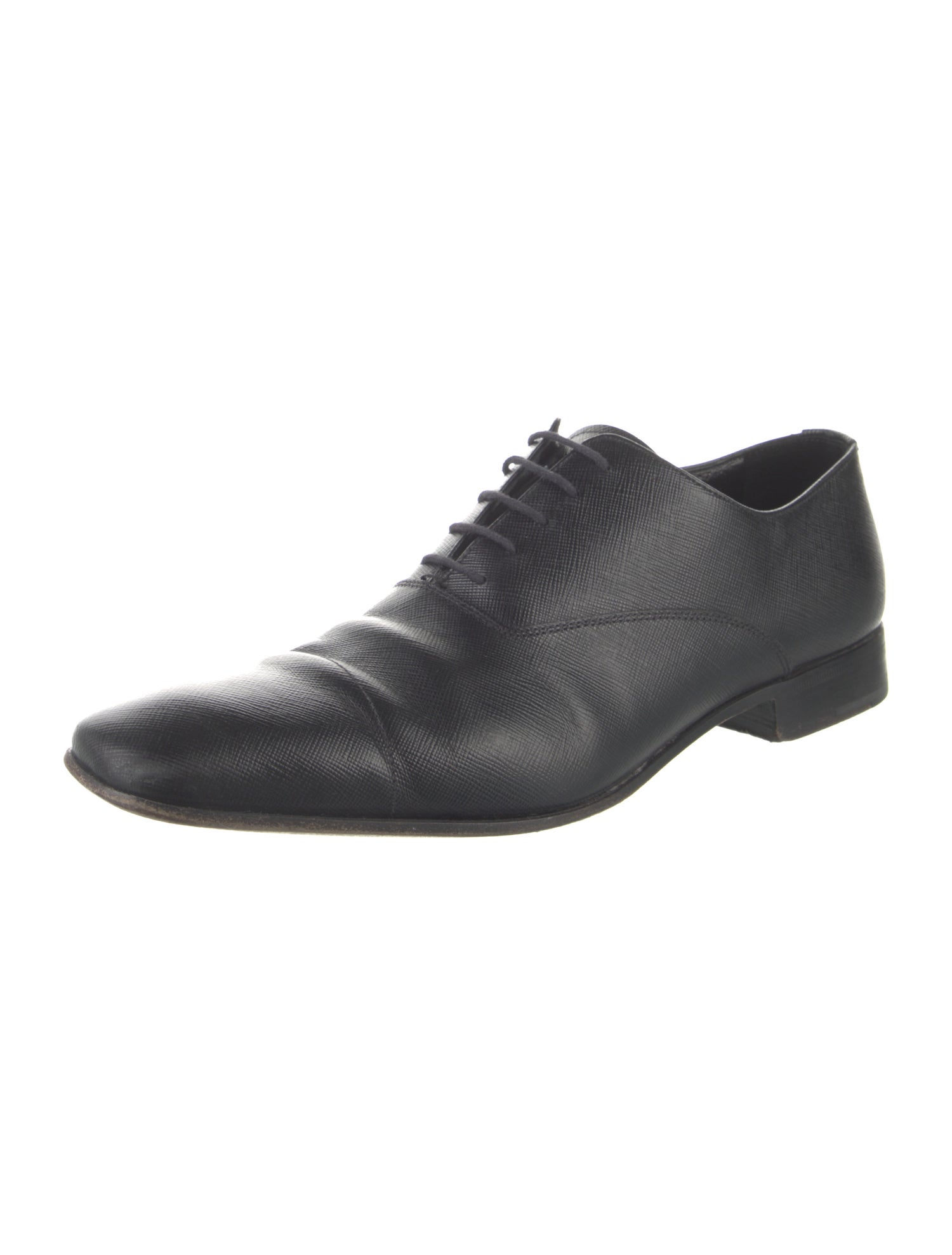 Prada Saffiano Leather Oxfords