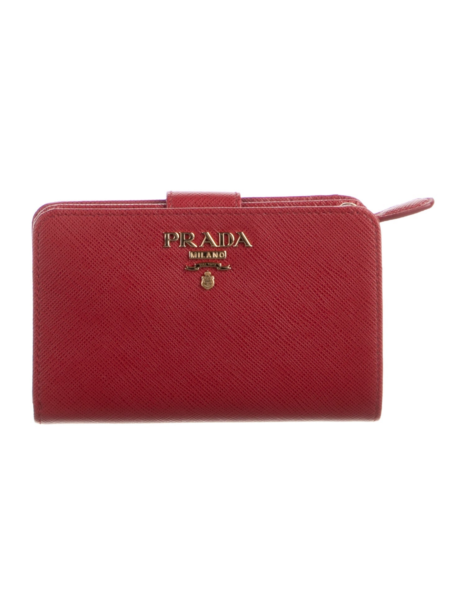 Prada Saffiano Metal Leather French Purse